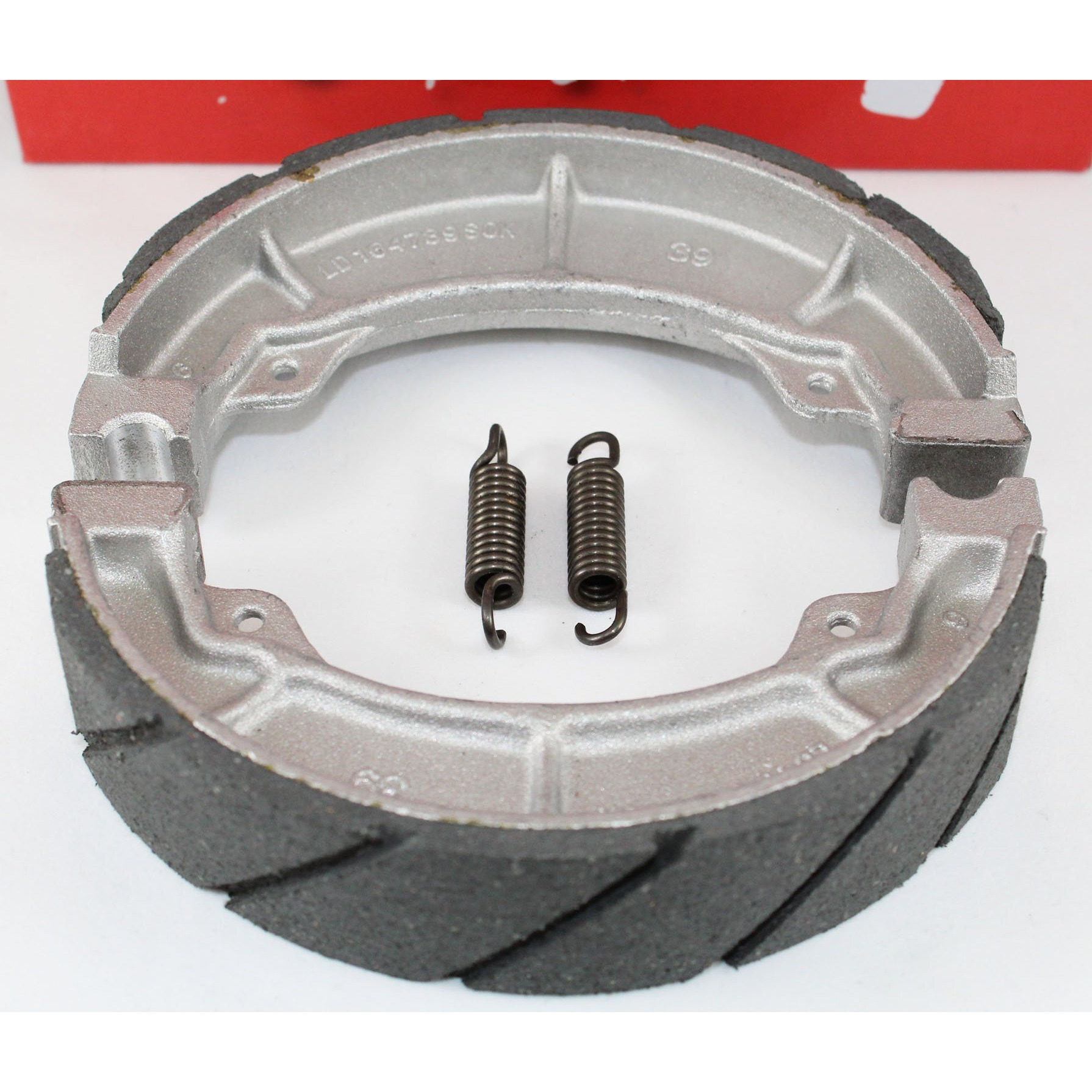 Water Grooved Front And Rear Brake Shoes & Springs For The 1985-1987 Honda Atc 250 Es Big Red & 250 Sx Atvs