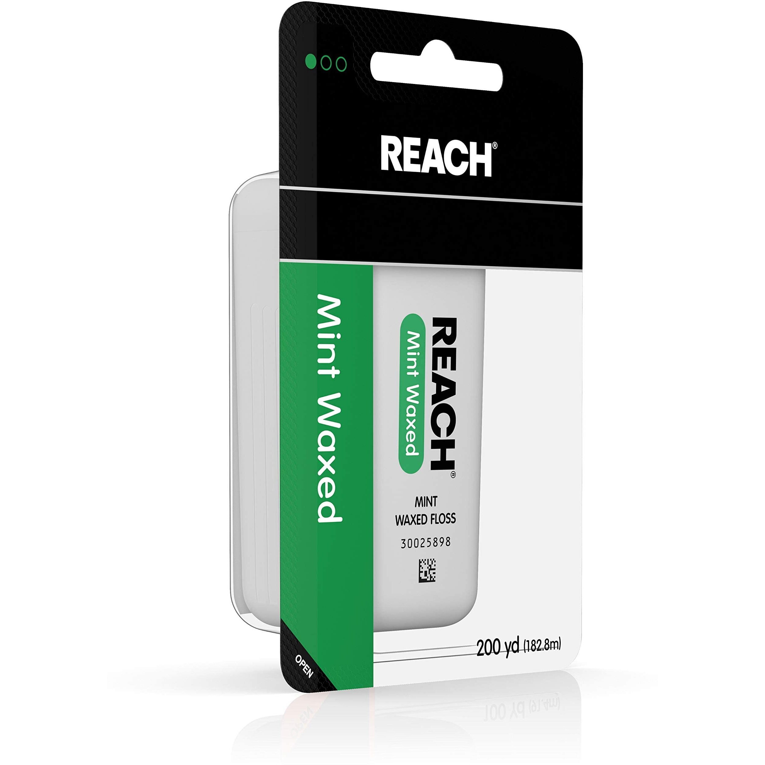 Reach Mint Waxed Floss, 200 Yards (Pack Of 10)