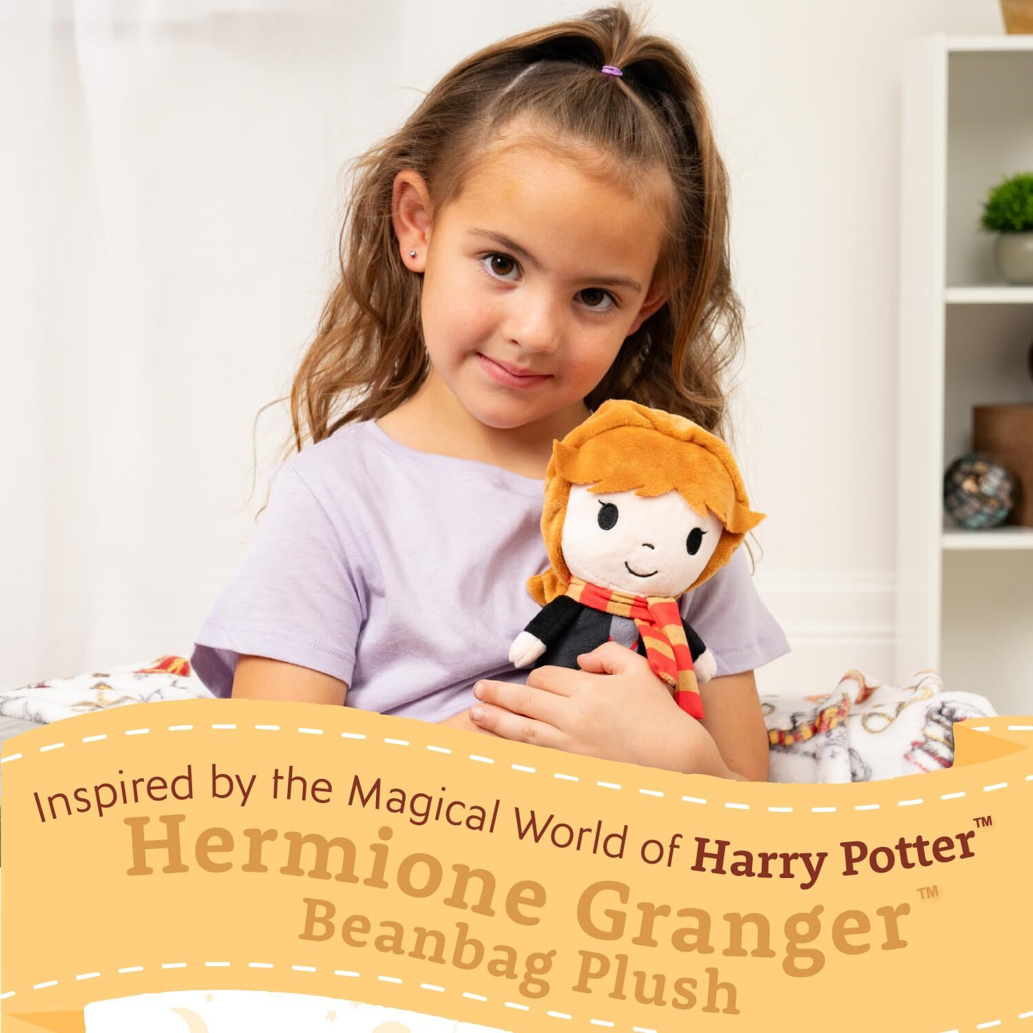 Kids Preferred Harry Potter Soft Hermione Granger Huggable Stuffed Animal Cute Plush Toy For Toddler Boys And Girls, Gift For Kids, 6 Inches