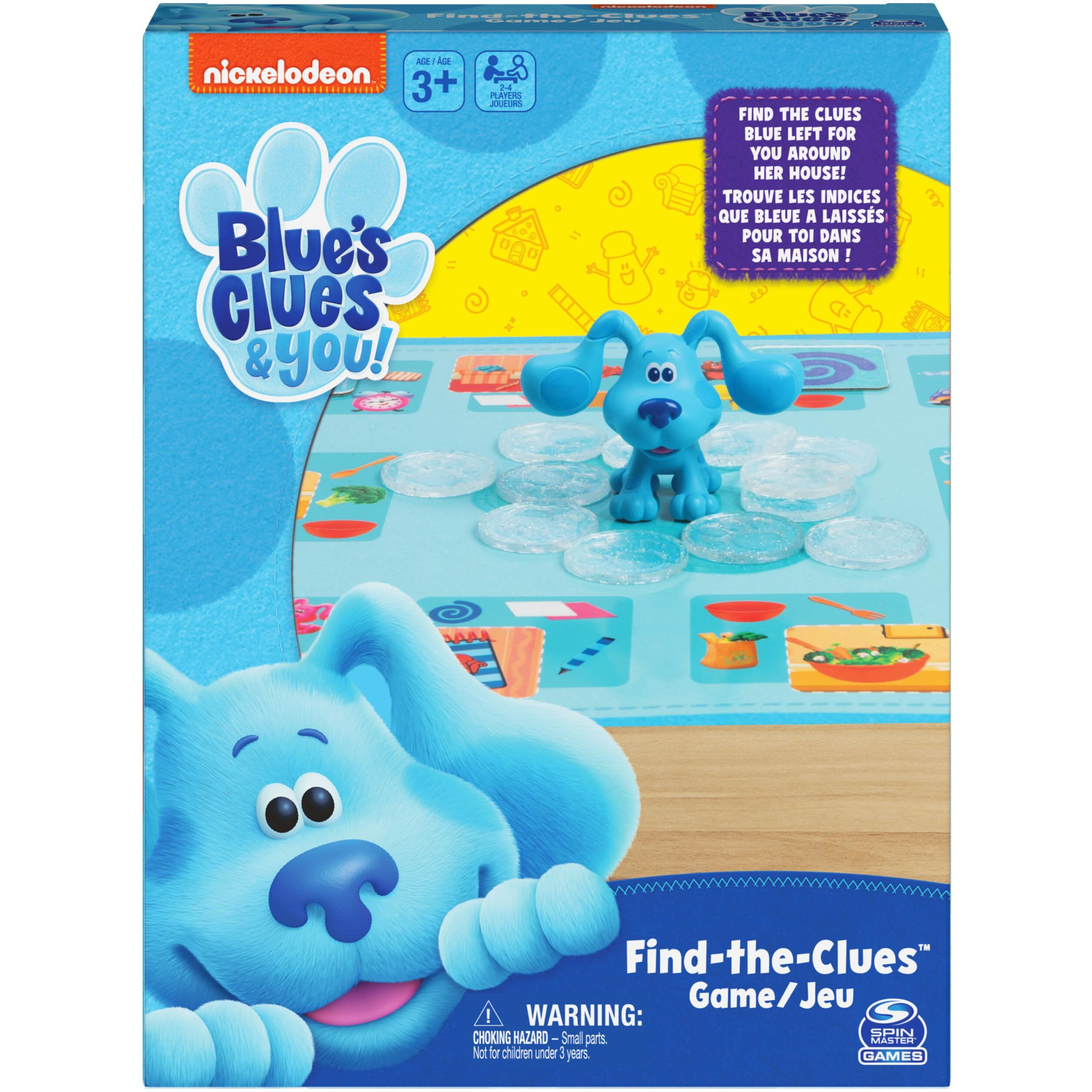 Blue's Clues Find The Clues, Matching Board Game, For Families And Kids Ages 3 And Up