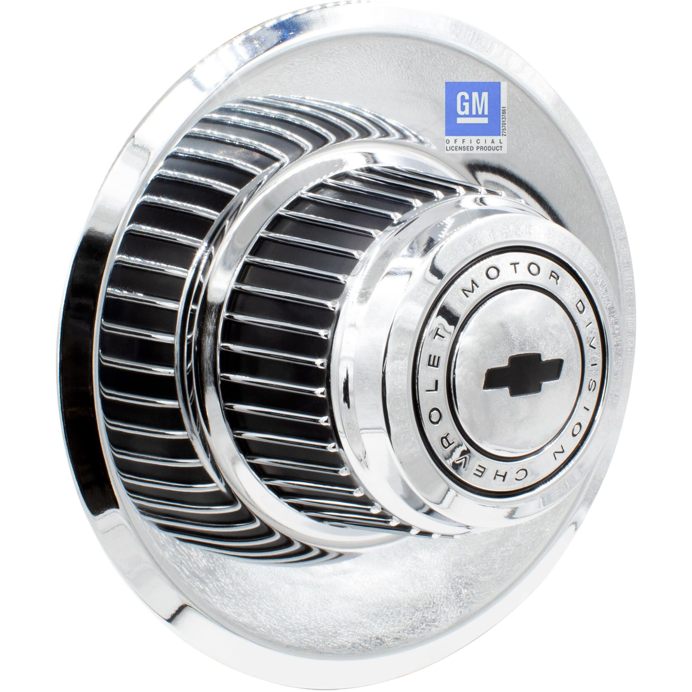 Wheel Accessories Parts 1 Pc Chrome Steel Derby With Bow Tie 8.25" Diameter Fits Wheels With 7.00" Inner Ring Fits Ralley Rally Wheels Only