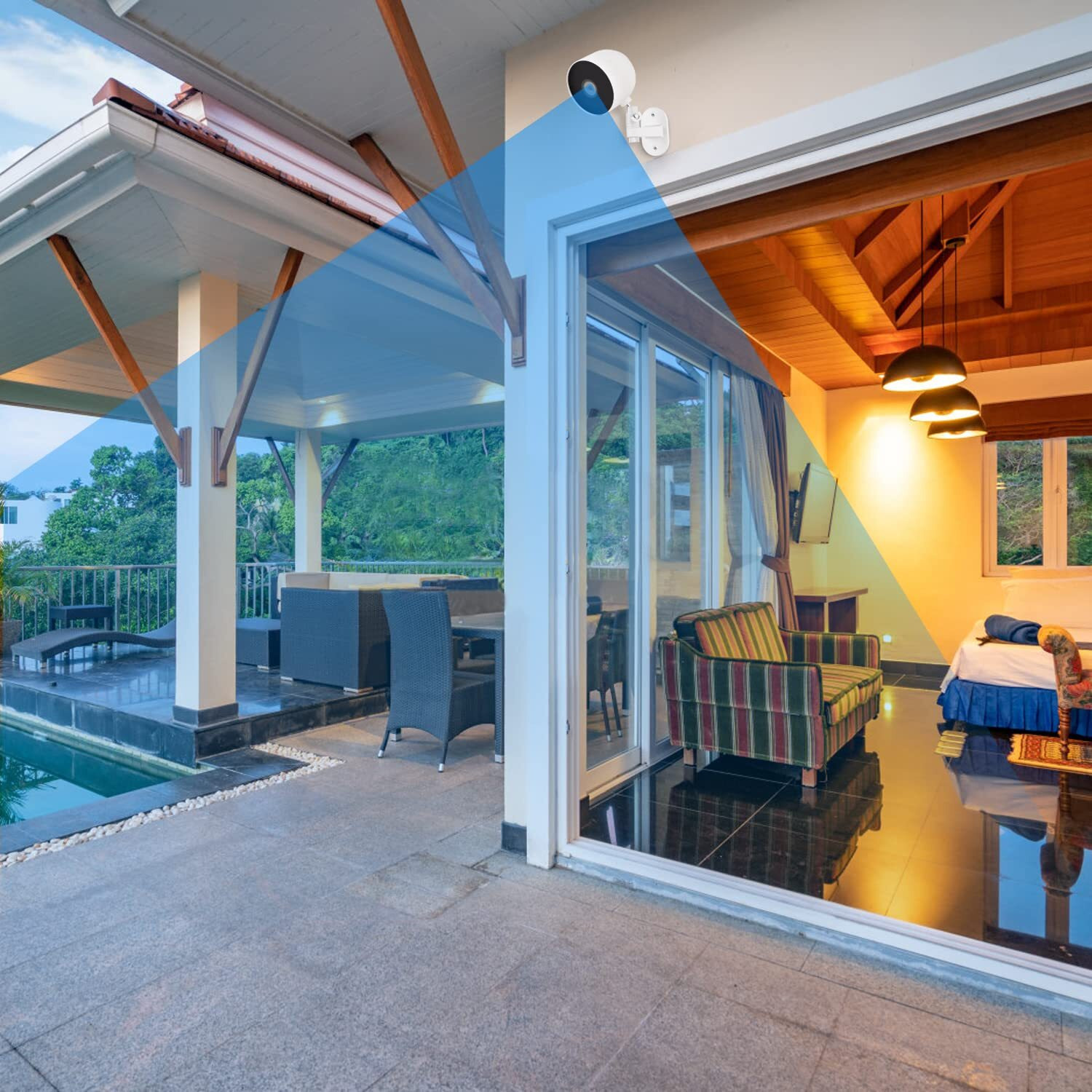 Wochel 2Pack Adjustable Security Wall Mount Bracket For Google Nest Cam Outdoor Or Indoor, Battery, Perfect View Angle For Your Security Camera System - White