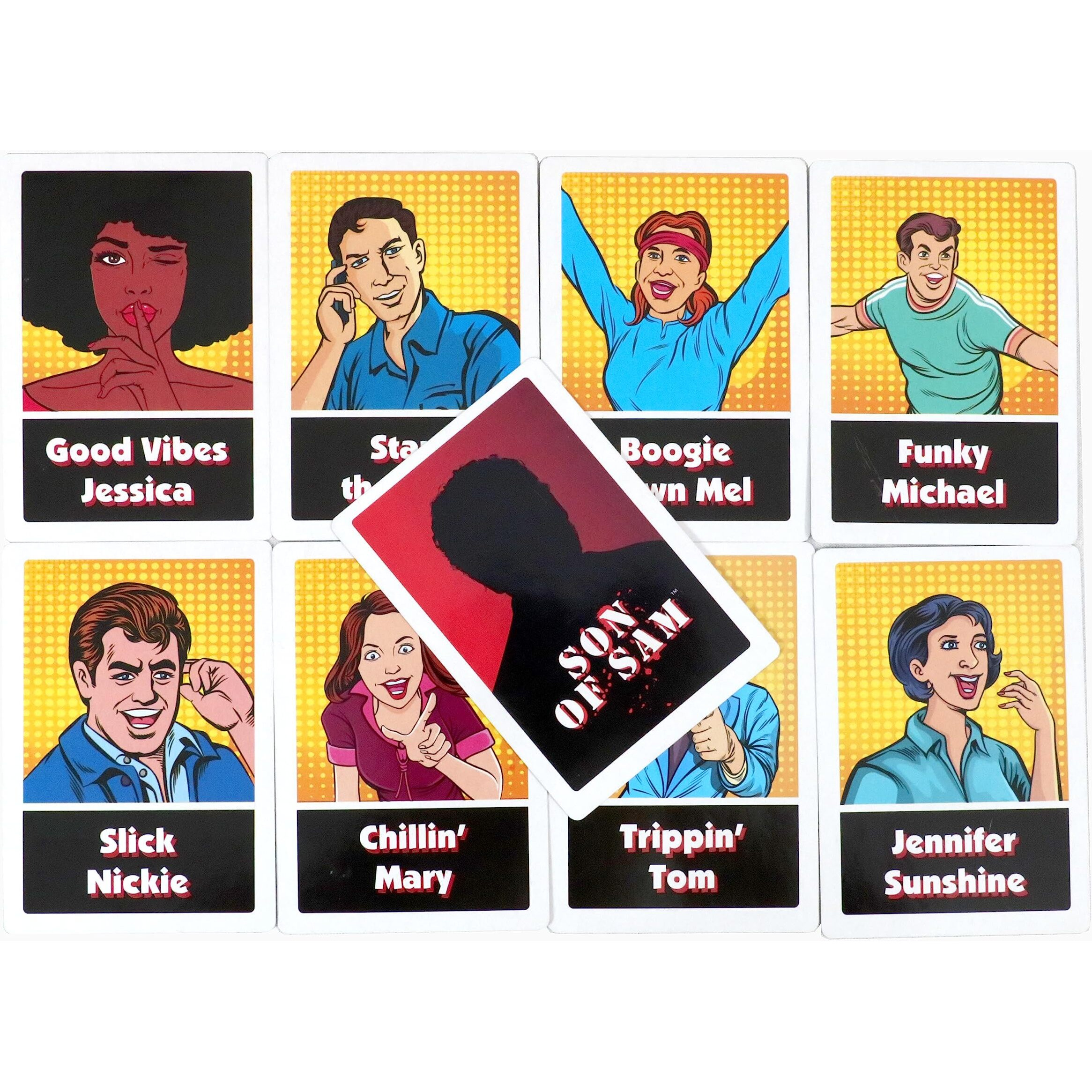 Regal Games - Son Of Sam - Murder Mystery Card Game - For Holidays, Game Nights, And Parties - 5X 2 Card Size - 54 Count - Up To 26 Players, Ages 12+