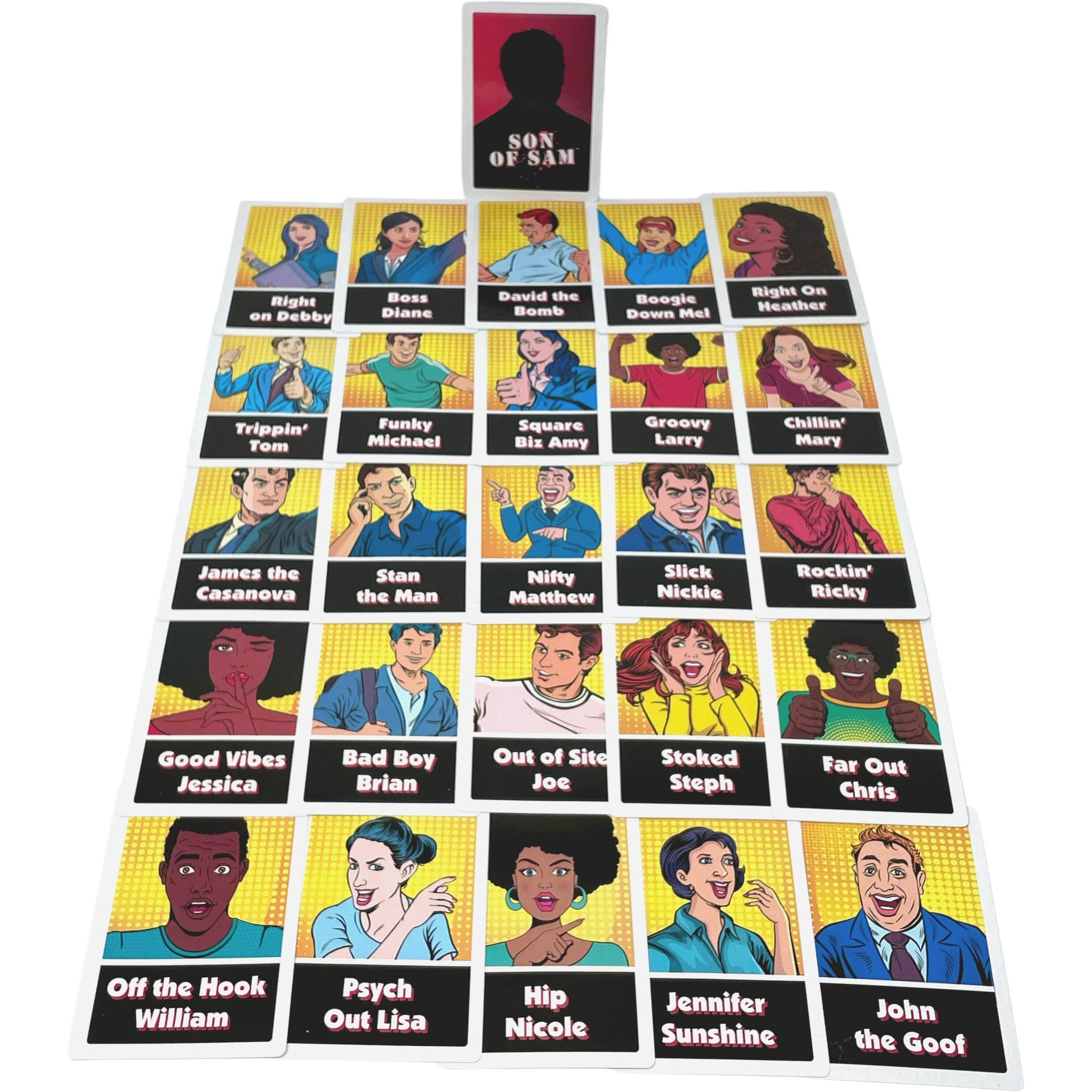 Regal Games - Son Of Sam - Murder Mystery Card Game - For Holidays, Game Nights, And Parties - 5X 2 Card Size - 54 Count - Up To 26 Players, Ages 12+