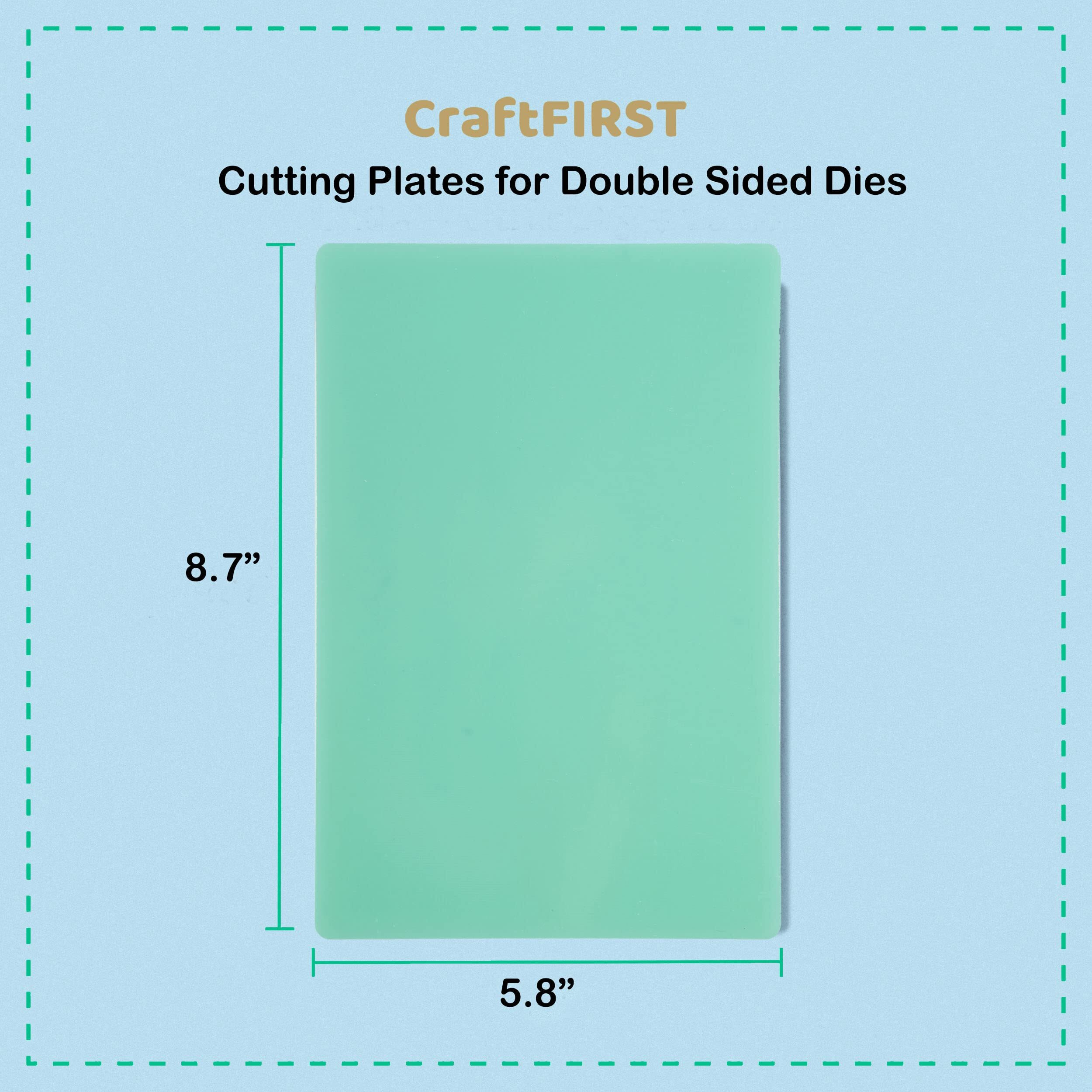 Craftfirst Cutting Plates For Double Sided Dies Die Cutting Machine Accessaries 1 Pair 5.8" X 8.7"