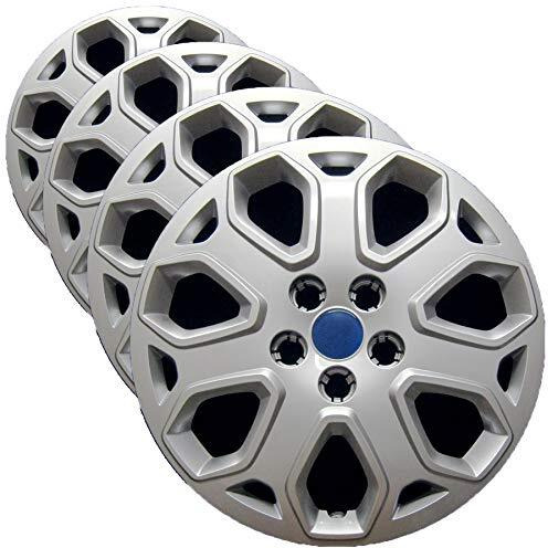 Premium Replica Hubcap Set - Replacement For Ford Focus 2012-2014 - Replacement 16-Inch Wheel Cover (4 Pieces)