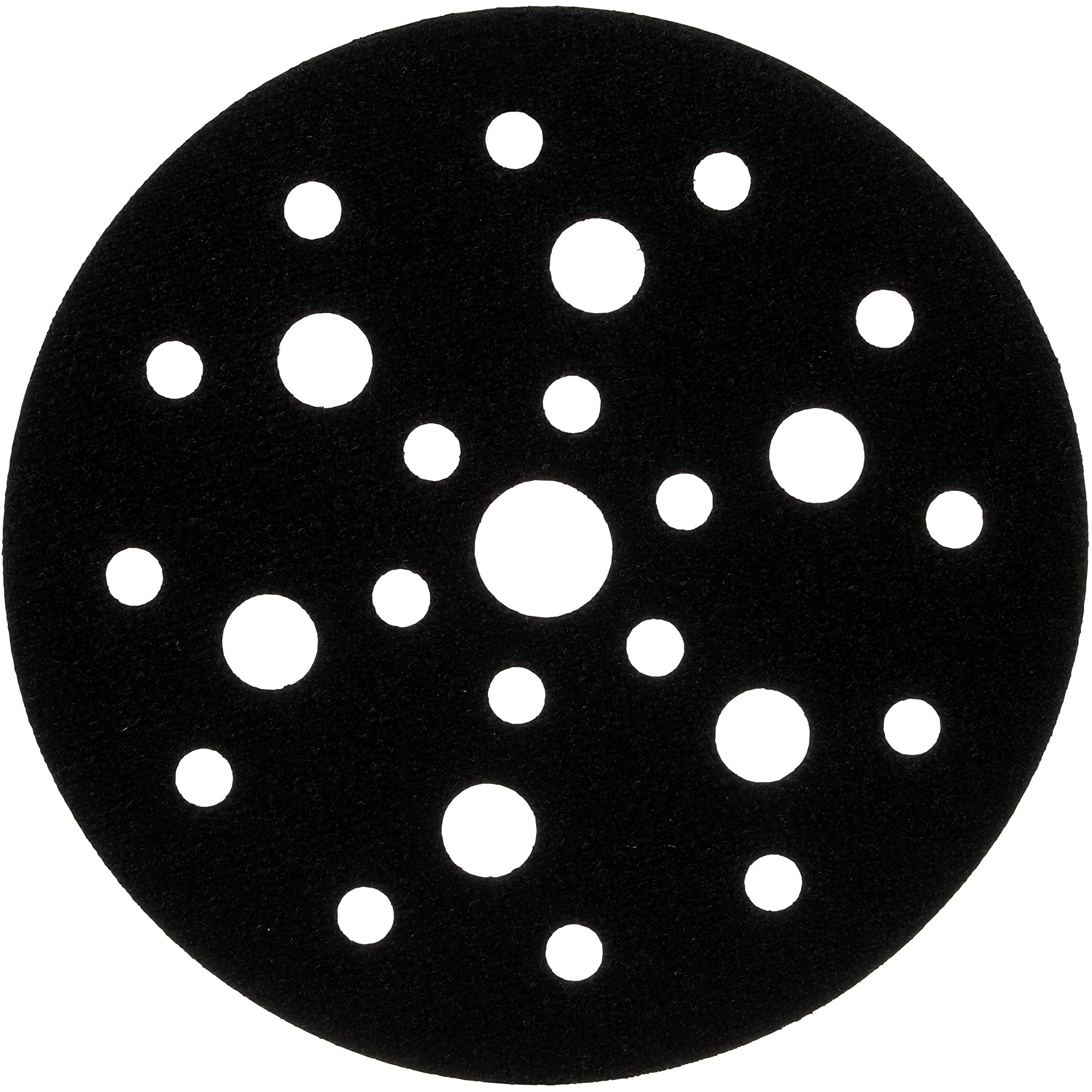 3M Hookit Clean Sanding Disc Pad Hook Saver, 6' With 3/4' Center Hole, 25 Holes, Hook And Loop Attachment - For Use On Vacuum Sanders - 20445, (Pack Of 5)