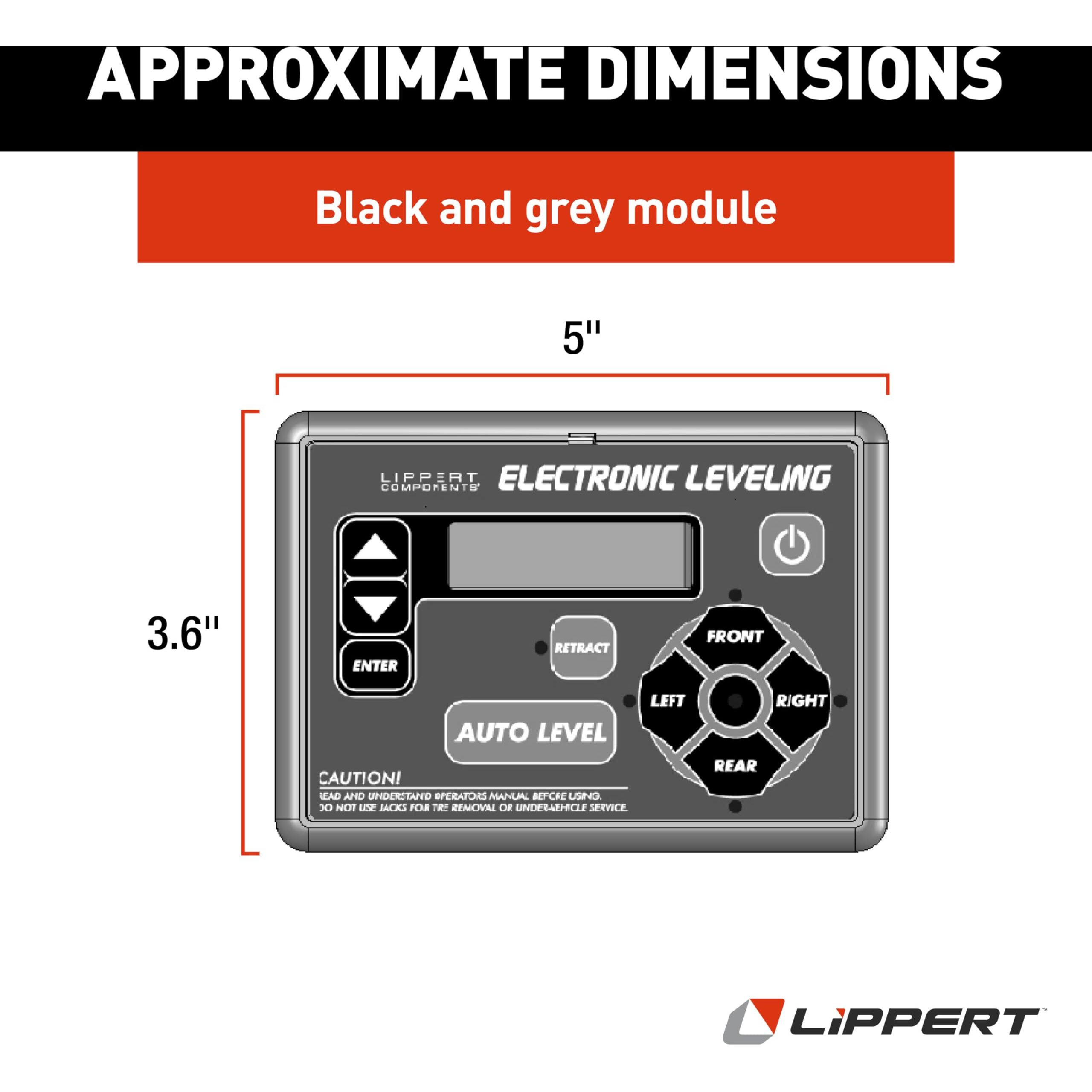 Lippert Ground Control Rv 5Th Wheel And Travel Trailer Leveling System Replacement Touchpad With Auto-Leveling Button - 421484