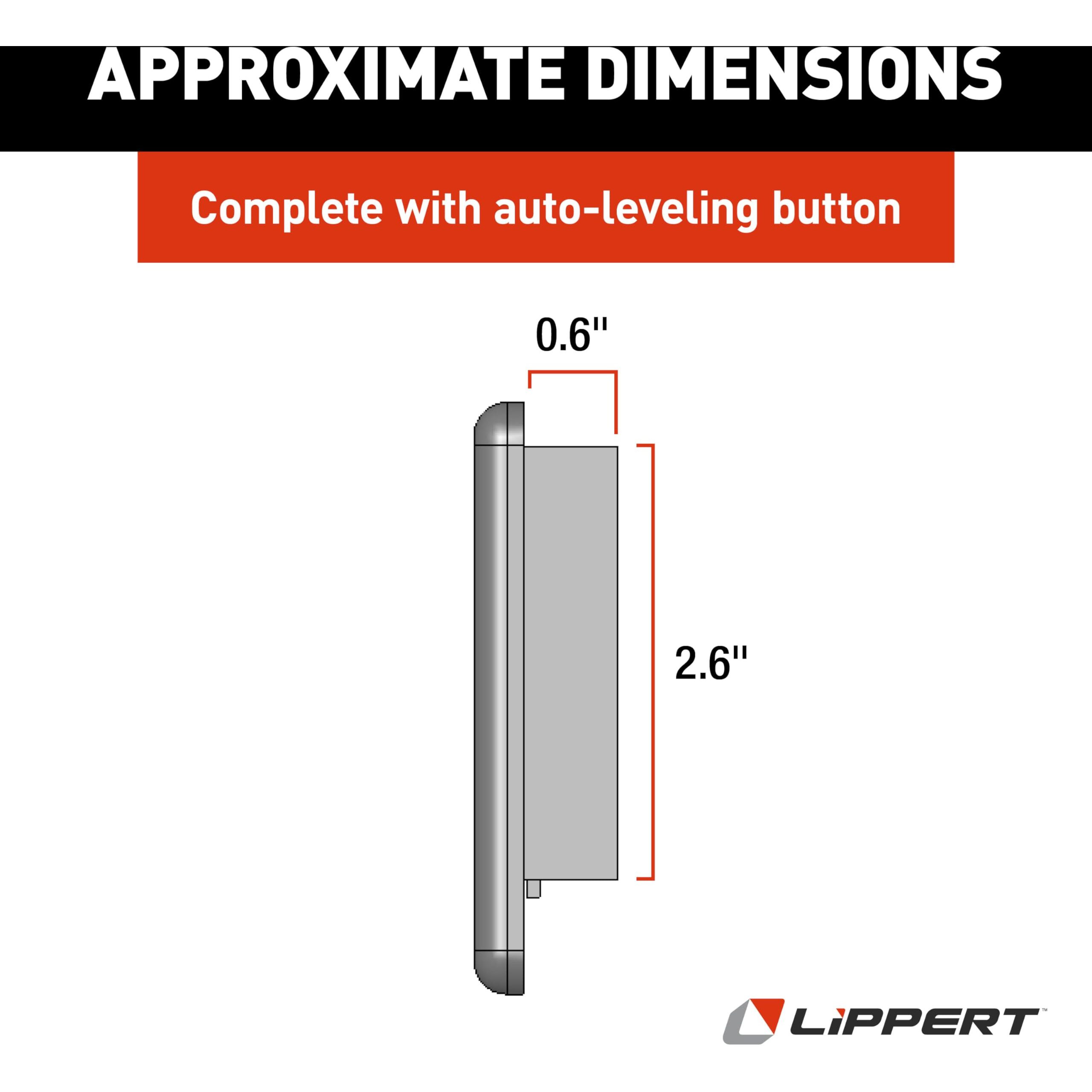 Lippert Ground Control Rv 5Th Wheel And Travel Trailer Leveling System Replacement Touchpad With Auto-Leveling Button - 421484
