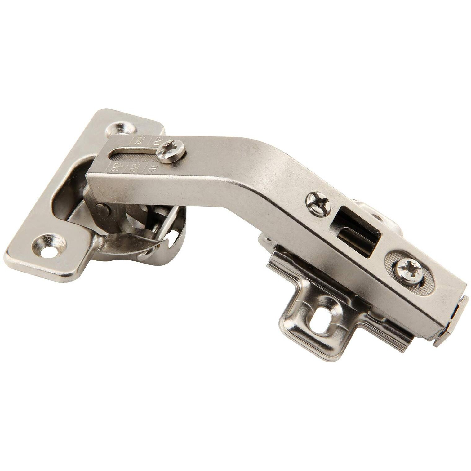 Silverline Lazy Susan 135Deg Hinge Face Frame Plate For Corner Connect Kitchen Cabinet Folded Door Hardware Replacements, 1 Pair