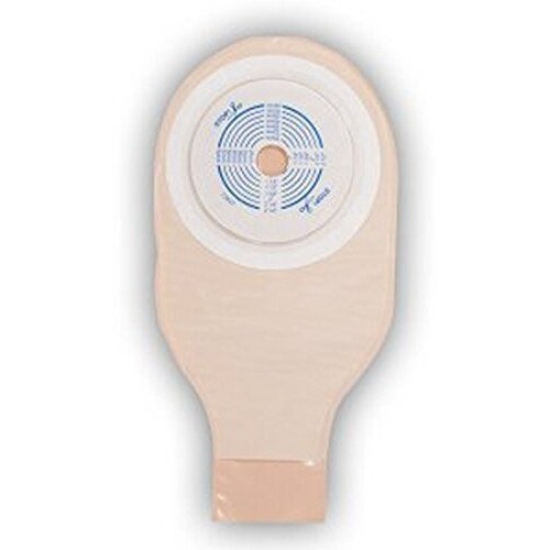 Convatec 125339 Activelife One-Piece Drainable Pouch With Pre-Cut Stomahesive Skin Barrier, Tape Collar, 12" Pouch With 1-Sided Comfort Panel, Tail Clip, Opaque, 1" Stoma Opening, Pack Of 20