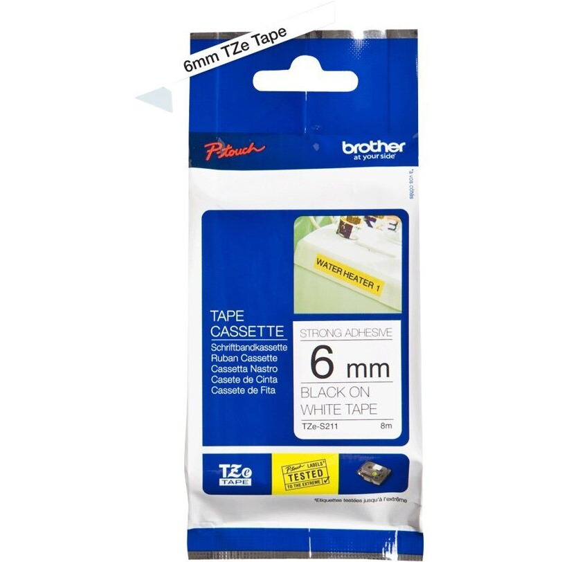 Brttzes211 - Brother Tze Extra-Strength Adhesive Laminated Labeling Tape