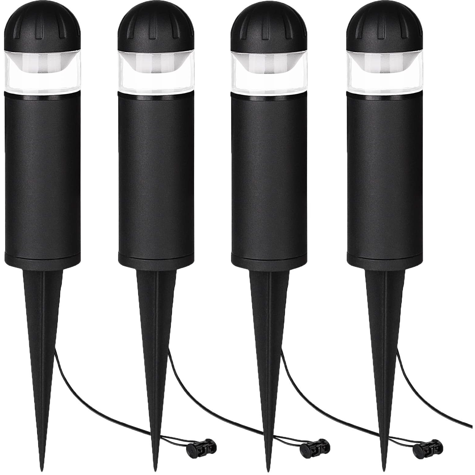 Mulandi Led Landscape Bollard Pathway Light, 2W, Dc 12V Low Voltage Path Lighting Outdoor Waterproof, Die-Casted Aluminum Housing For Garden Light, 3000K Warm White Pack Of 4