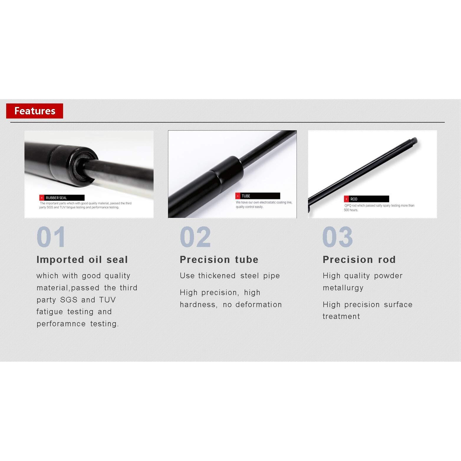 2Pcs 12.5 Inch Front Hood Struts Lift Supports Fits 2007-2013 G25 2007-2013 G35 2007-2013 G37 2015-2016 Q40 Fits Sedan Only - Shock Gas Spring Prop Rod