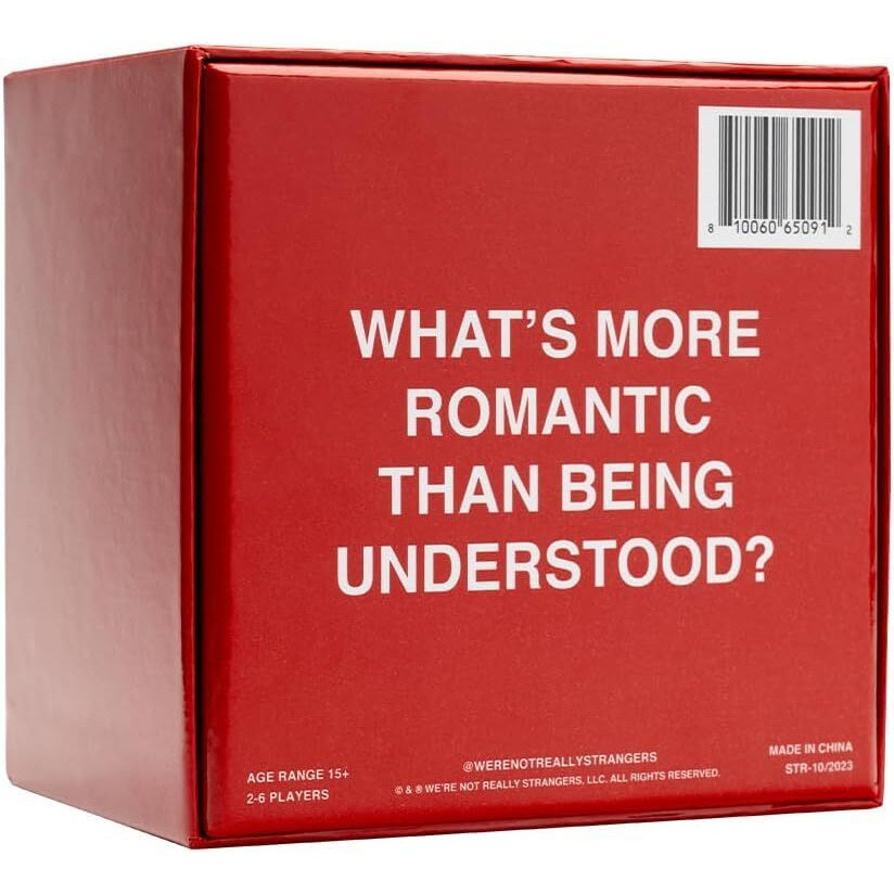 We'Re Not Really Strangers Couples Edition Card Game - Fun Party Games For Adults, Adult Game Night Parties To Strengthen Relationship, 150 Questions & Wildcards For Date Night, Ages 15+, 2-6 Players