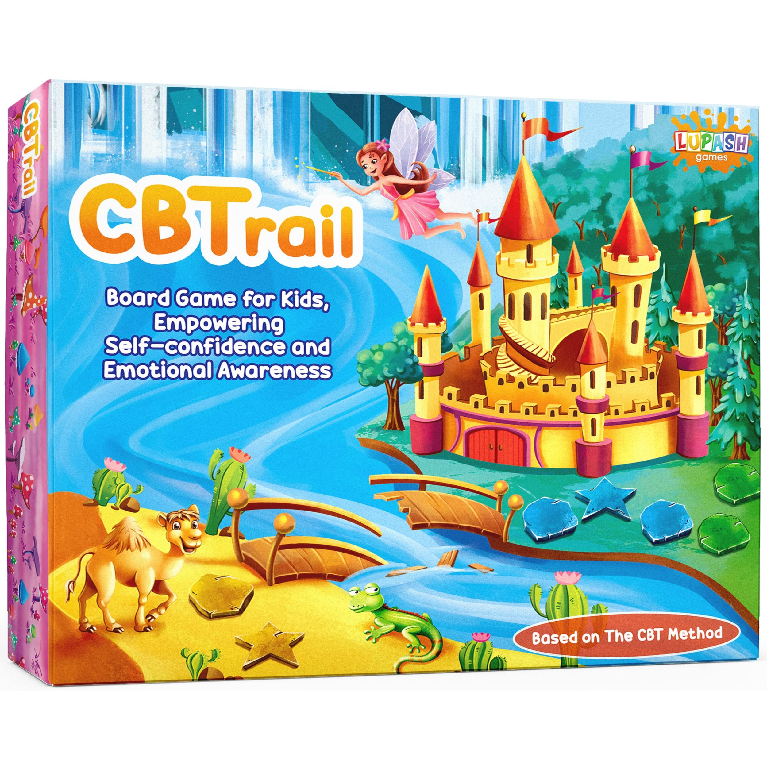 Cbtrail Therapy Game For Kids - Cbt Emotional Game To Develop Social Skills And Emotional Intelligence - Recovery Board Game For Counselors, Anger, Occupational And Group Therapy, Adhd, And Autism