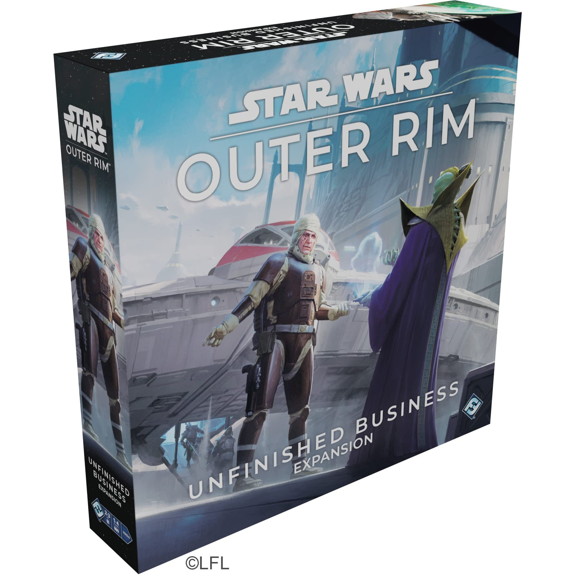 Star Wars Outer Rim - Unfinished Business Expansion - Strategy Game, Adventure Game For Kids & Adults, Ages 14+, 1-4 Players, 3-4 Hour Playtime, Made By Fantasy Flight Games