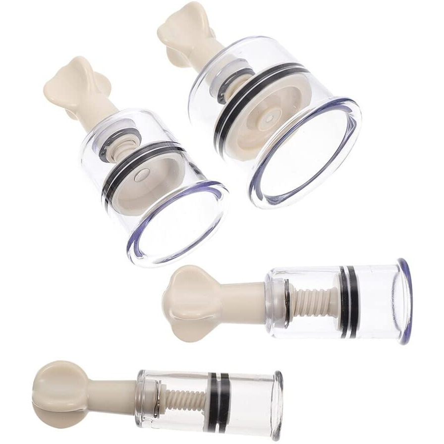 4Pcs Nipple Sucker Inverted Nipples Corrector Women Breast Suction Cup For Flat Nipples Breastfeeding Female Supplies