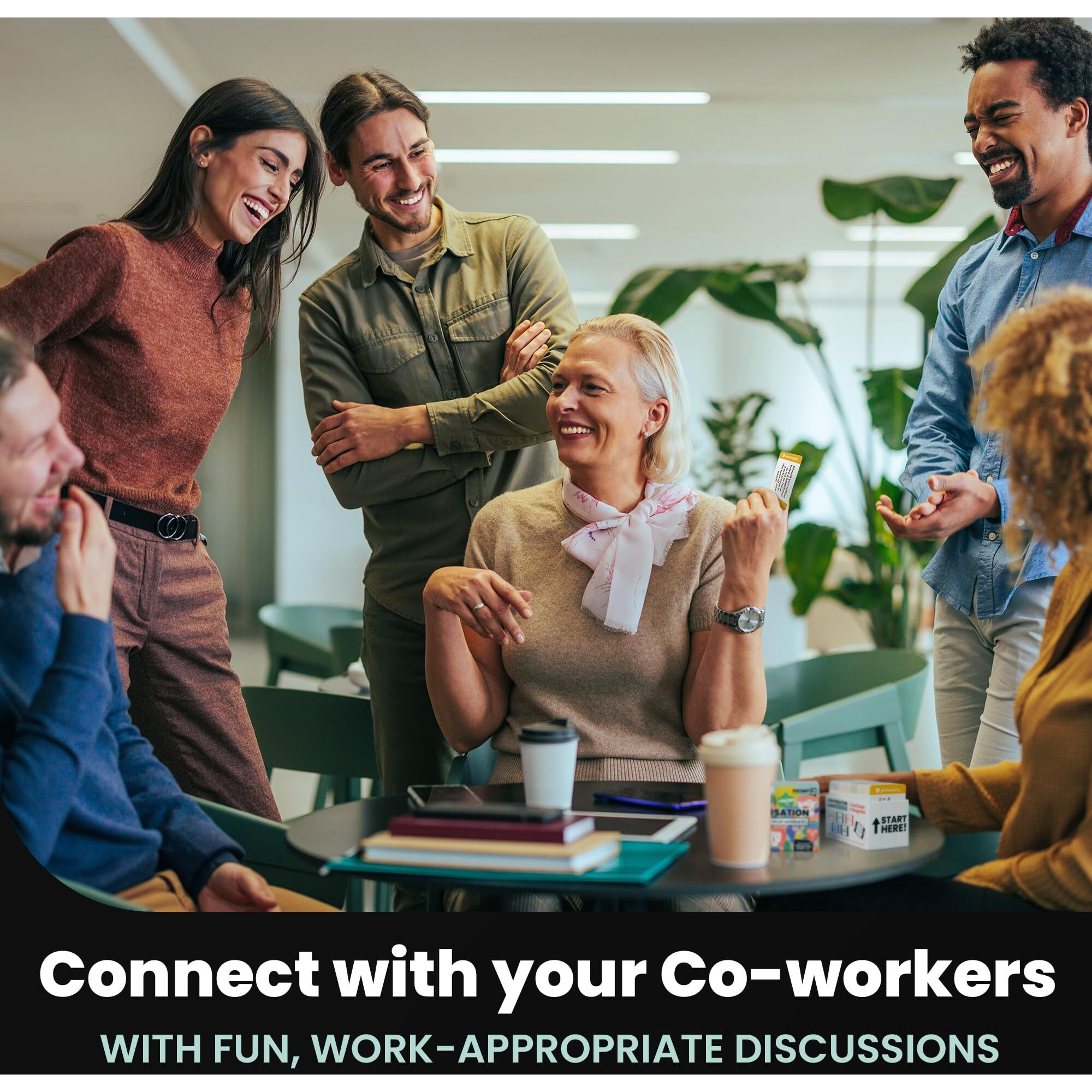 Prompta 400 Conversation Cards For Coworkers - Fun Icebreaker Teambuilding Game For Work