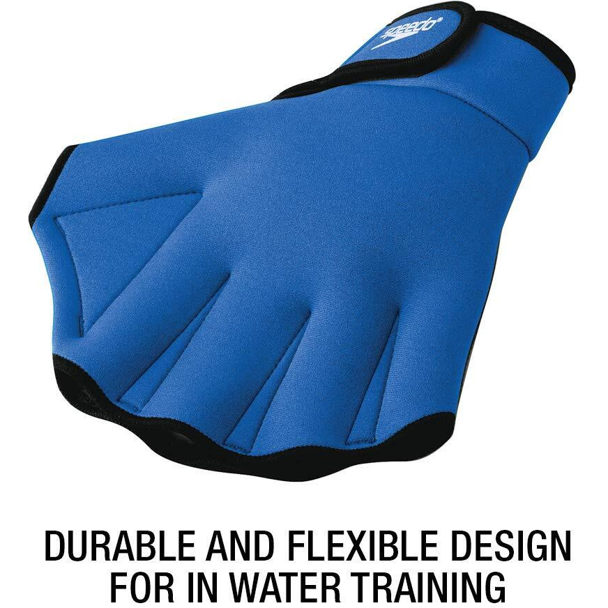 Speedo Unisex Adult Swim Training Fitness Aquatic Gloves, Royal, Medium Us