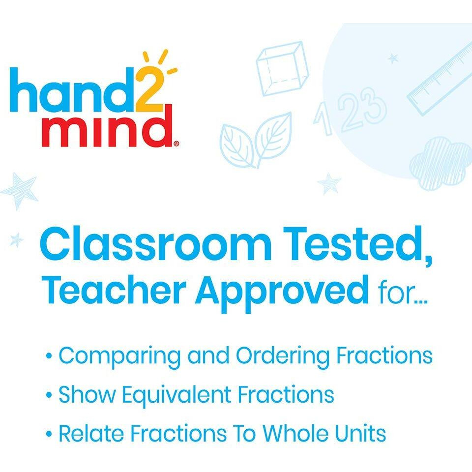 Hand2Mind Plastic Rainbow Fraction Circles, Fraction Manipulatives, Unit Fraction, Rainbow Circle Math Manipulatives, Fraction Games, Montessori Math, Homeschool Supplies (Set Of 51)