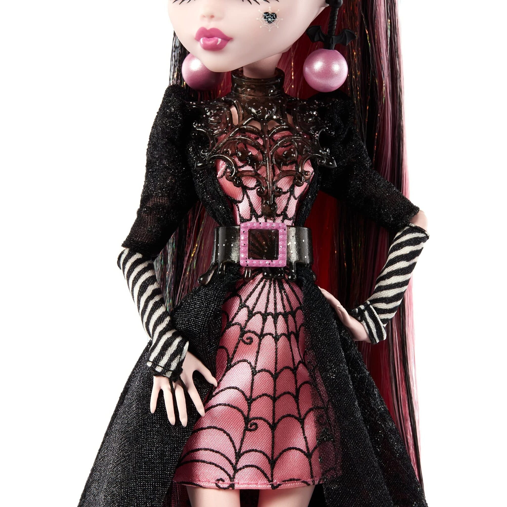 Monster High Draculaura Doll, Special Howliday Edition, Pink And Black Gown, High Fashion, Holiday Collection, Gifts For Girls And Boys