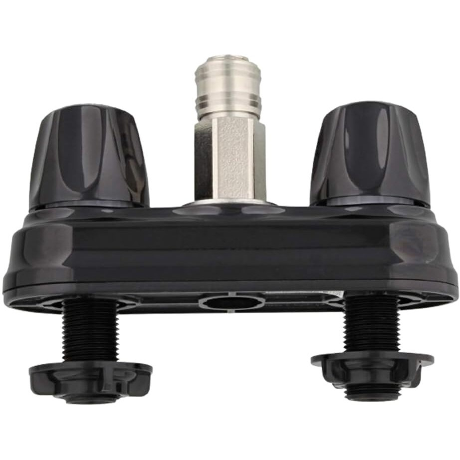 Empire Faucets Rv Outside Shower Valve Kit - 4 Inch Quick Connect Valve And Rv Outdoor Shower Faucet In Black
