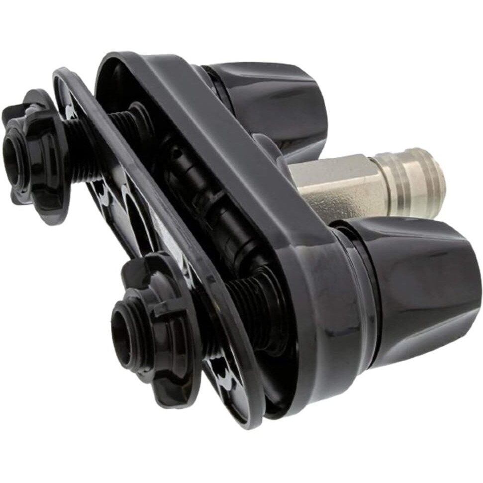 Empire Faucets Rv Outside Shower Valve Kit - 4 Inch Quick Connect Valve And Rv Outdoor Shower Faucet In Black