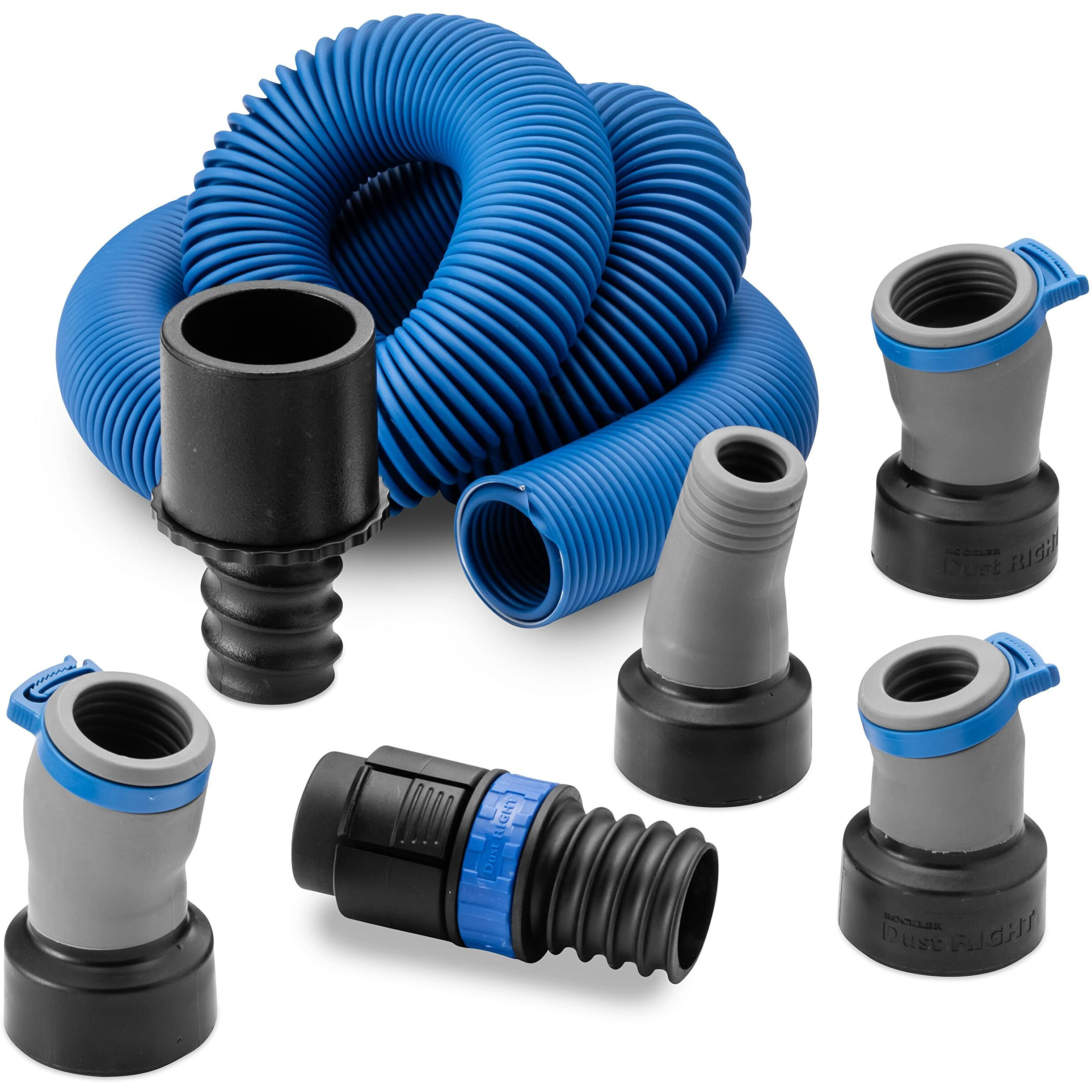 Dust Right Flexiport Power Tool Hose Kit With Click-Connect, 3' To 12' Expandable Hose
