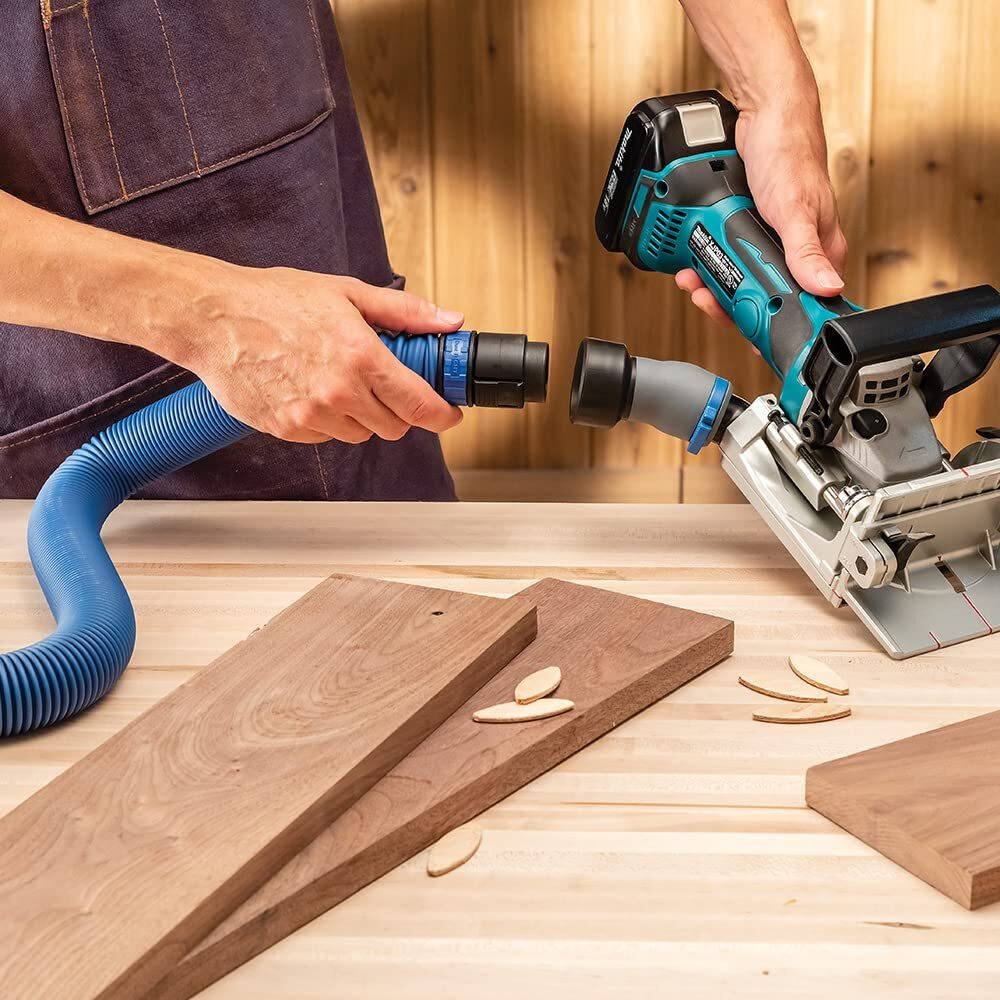 Dust Right Flexiport Power Tool Hose Kit With Click-Connect, 3' To 12' Expandable Hose