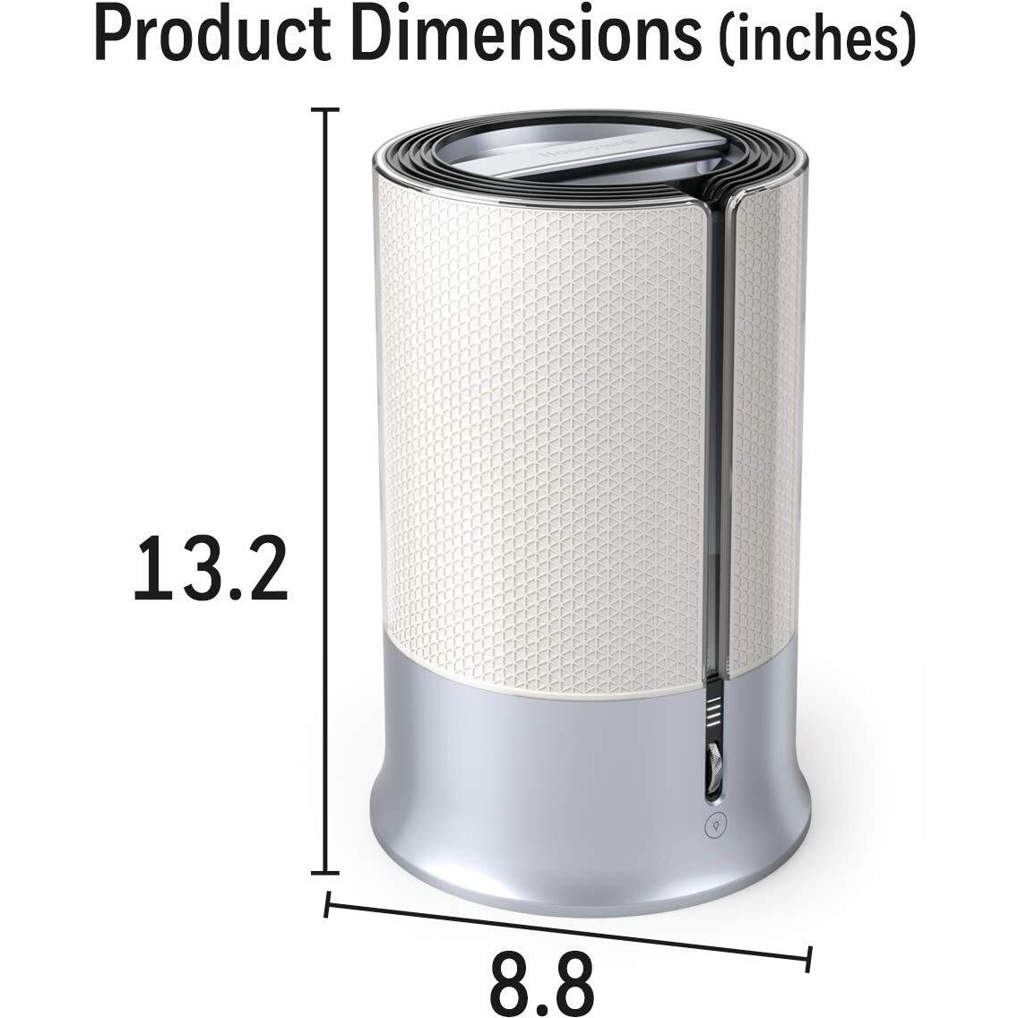 Honeywell Designer Series Cool Mist Humidifier For Medium Room, Bedroom, Kids Room, Or Nursery. Ultra-Quiet, Auto Shut Off, Easy To Fill And Clean - White, Hul430W