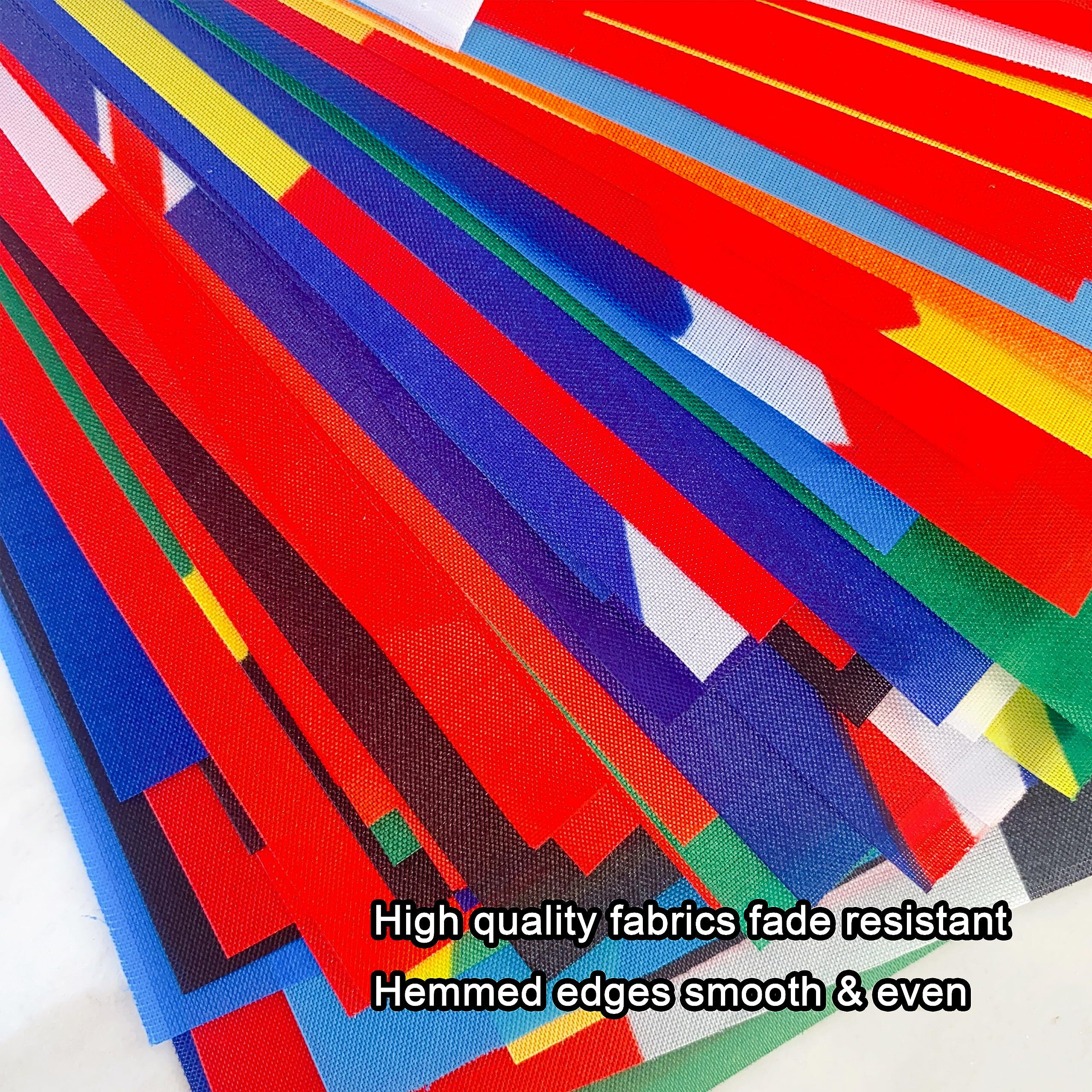 Consummate 224 Countries International World String Flags Banner Set Small Mini National Bunting Flags,All Countries Flags For Olympic,Bar,Sports Clubs,School Festivals Decorations,235 Feet