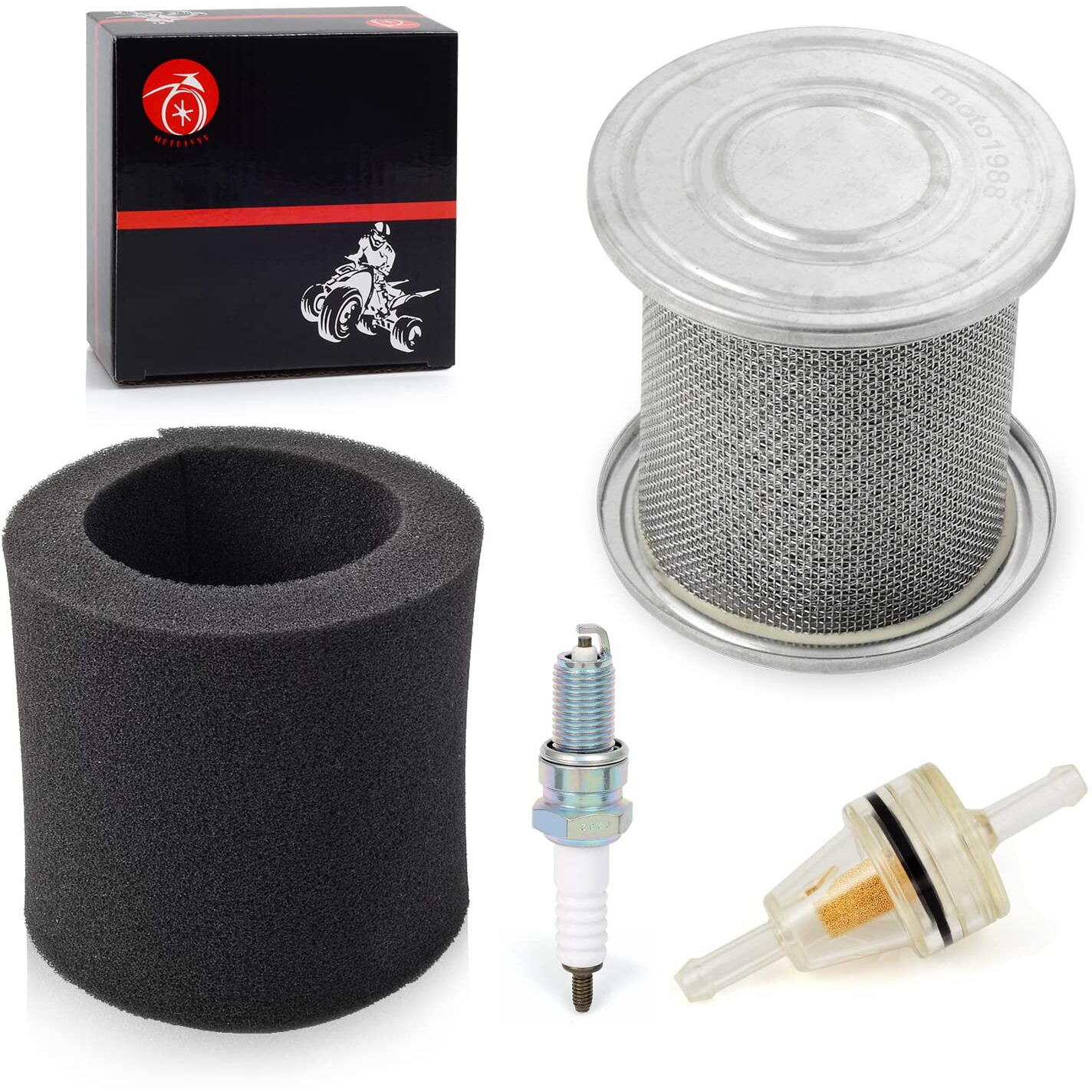Air Filter Holder Kit Spark Plug For Honda Xr80 Xr100 R Crf80 Crf100 F Trx90 17212-Kj2-003
