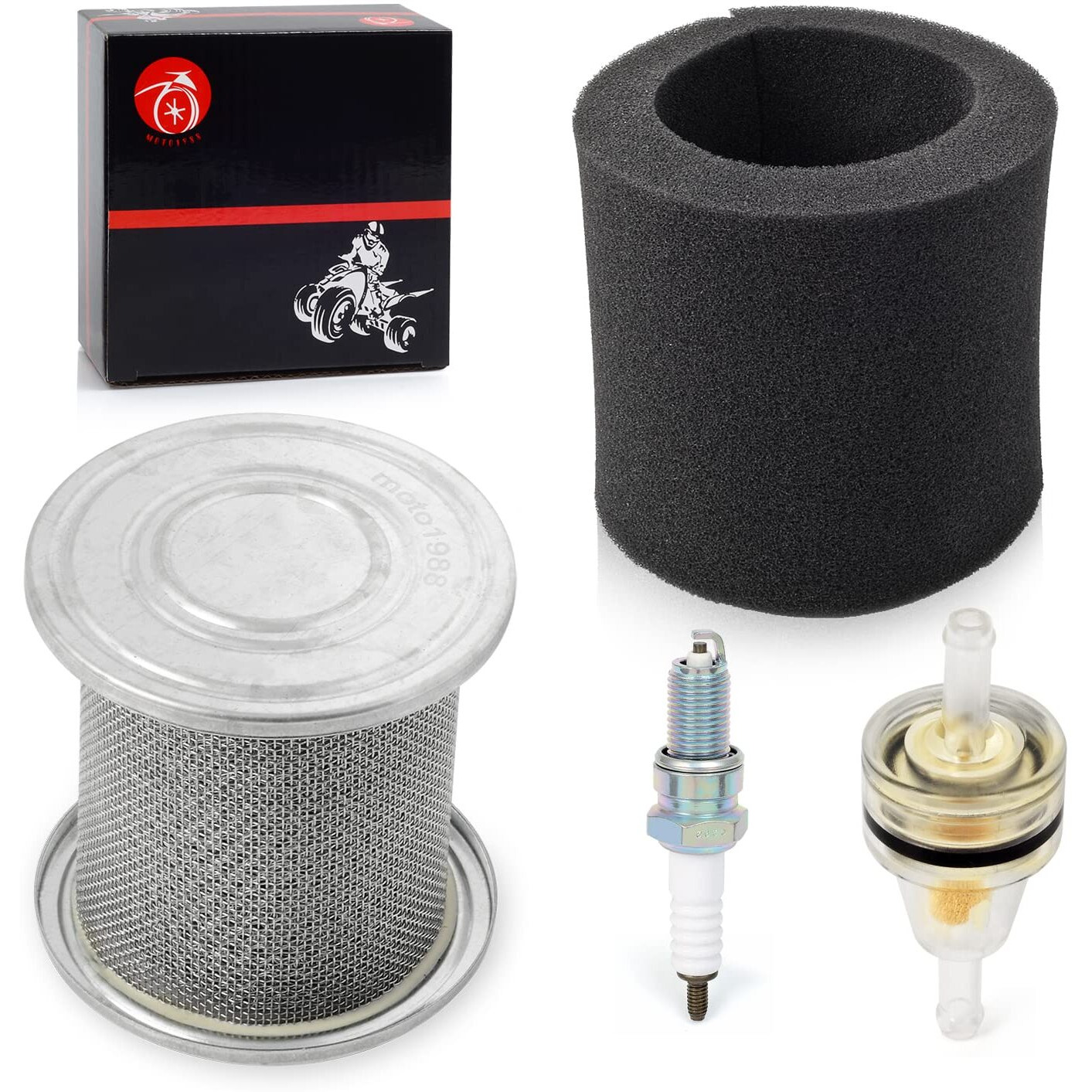 Air Filter Holder Kit Spark Plug For Honda Xr80 Xr100 R Crf80 Crf100 F Trx90 17212-Kj2-003
