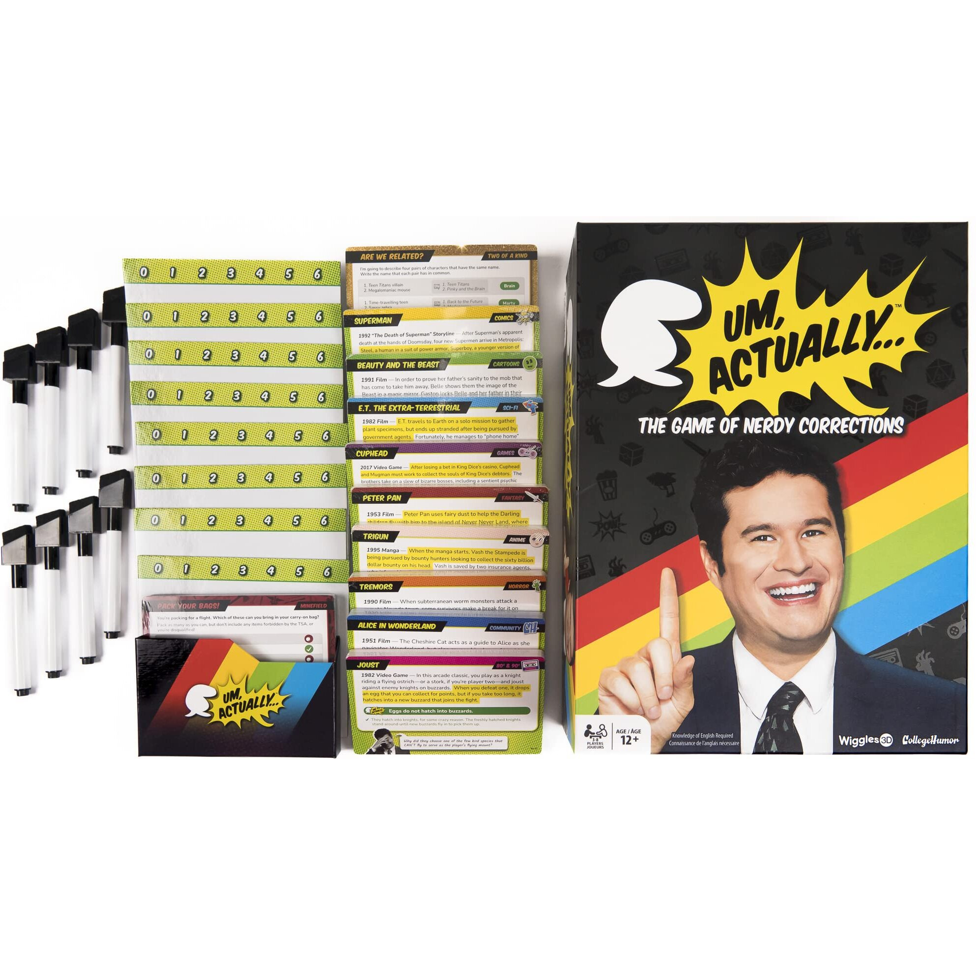 Um, Actually Deluxe Edition Board Game | The Nerdy Trivia Game Based On The Dropout Game Show | For Families Ages 12 & Up | 3-8 Players | By Wiggles 3D