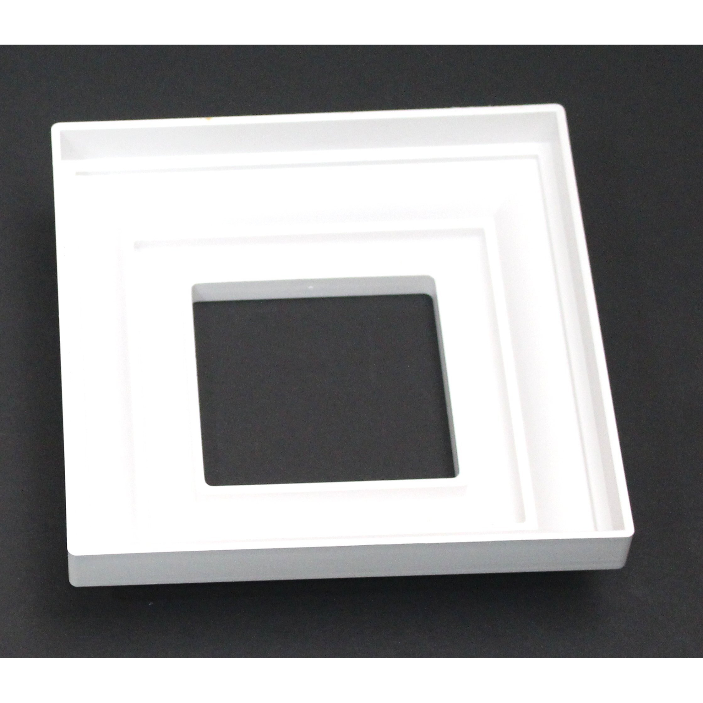 Jsp Manufacturing Plastic Black Or White Deck Railing Column Post Base Trim Ring 3 X 3 Post Base Fit Outside 3X3 Posts, Railings, Decks, Signs Or Columns. (4, White)