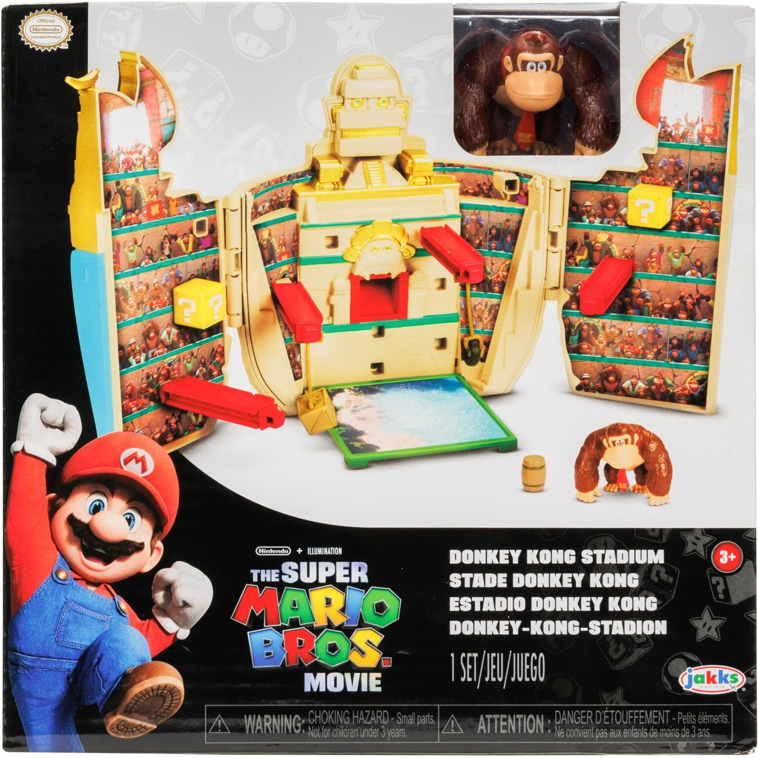 The Super Mario Bros. Movie Donkey Kong Mini Basic Playset Arena Wave 2