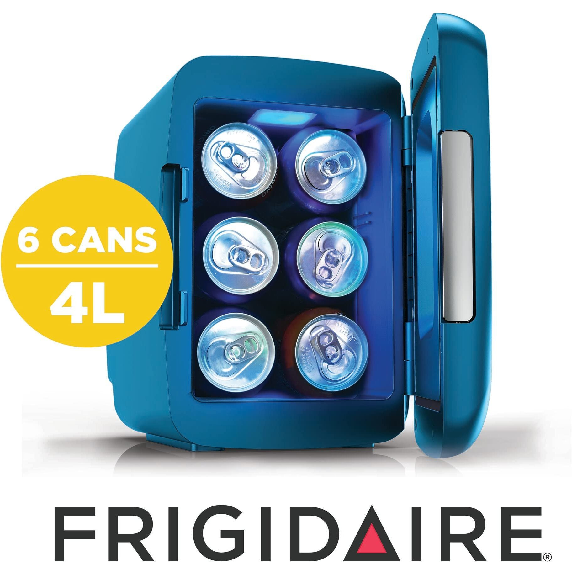 Frigidaire Efmis179 Gaming Light Up Mini Beverage Refrigerator, Blue, Pack Of 1