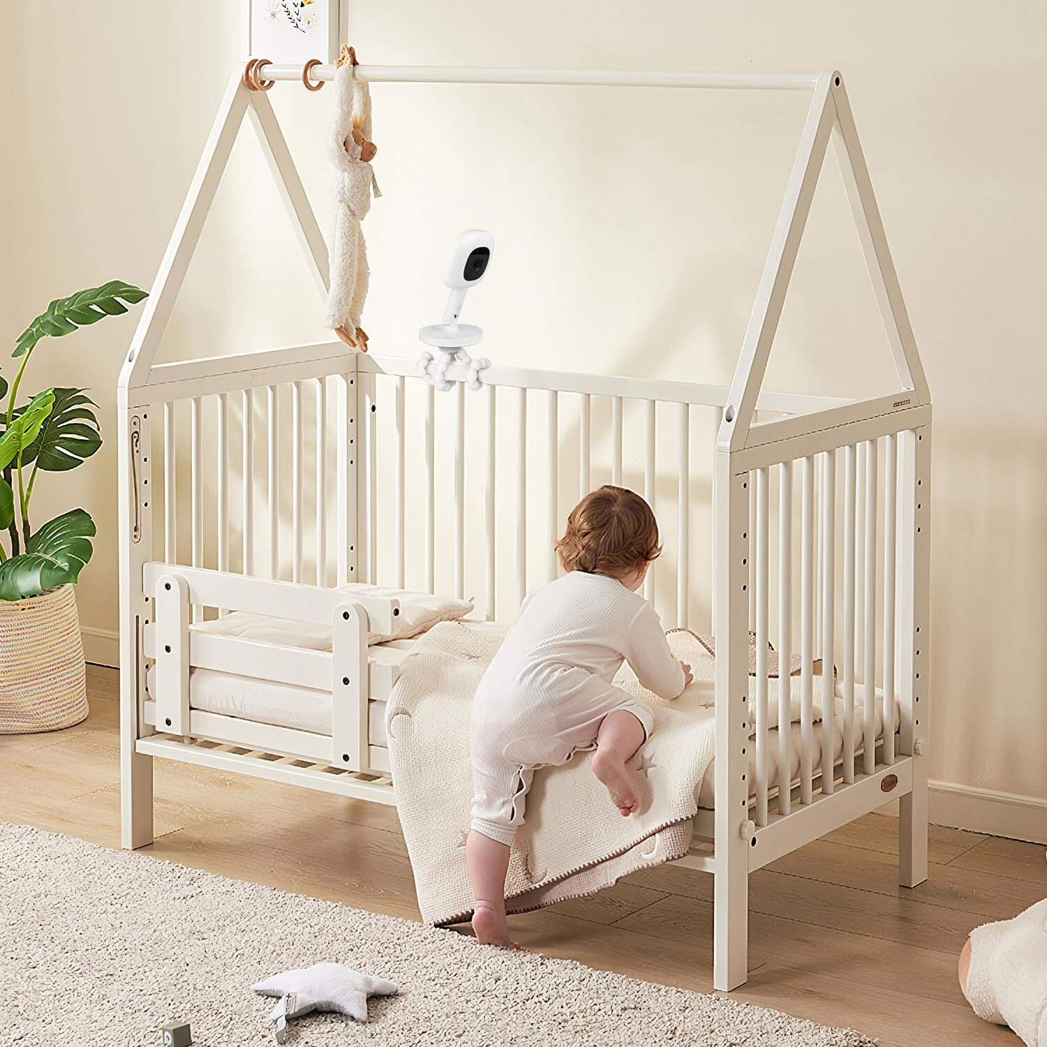 Flexible Baby Monitor Mount Compatible With Nanit Pro Smart Baby Monitor & Flex Stand Baby Monitor, Tripod Baby Camera Mount, Perfect View Angle Without Tools Or Wall Damage