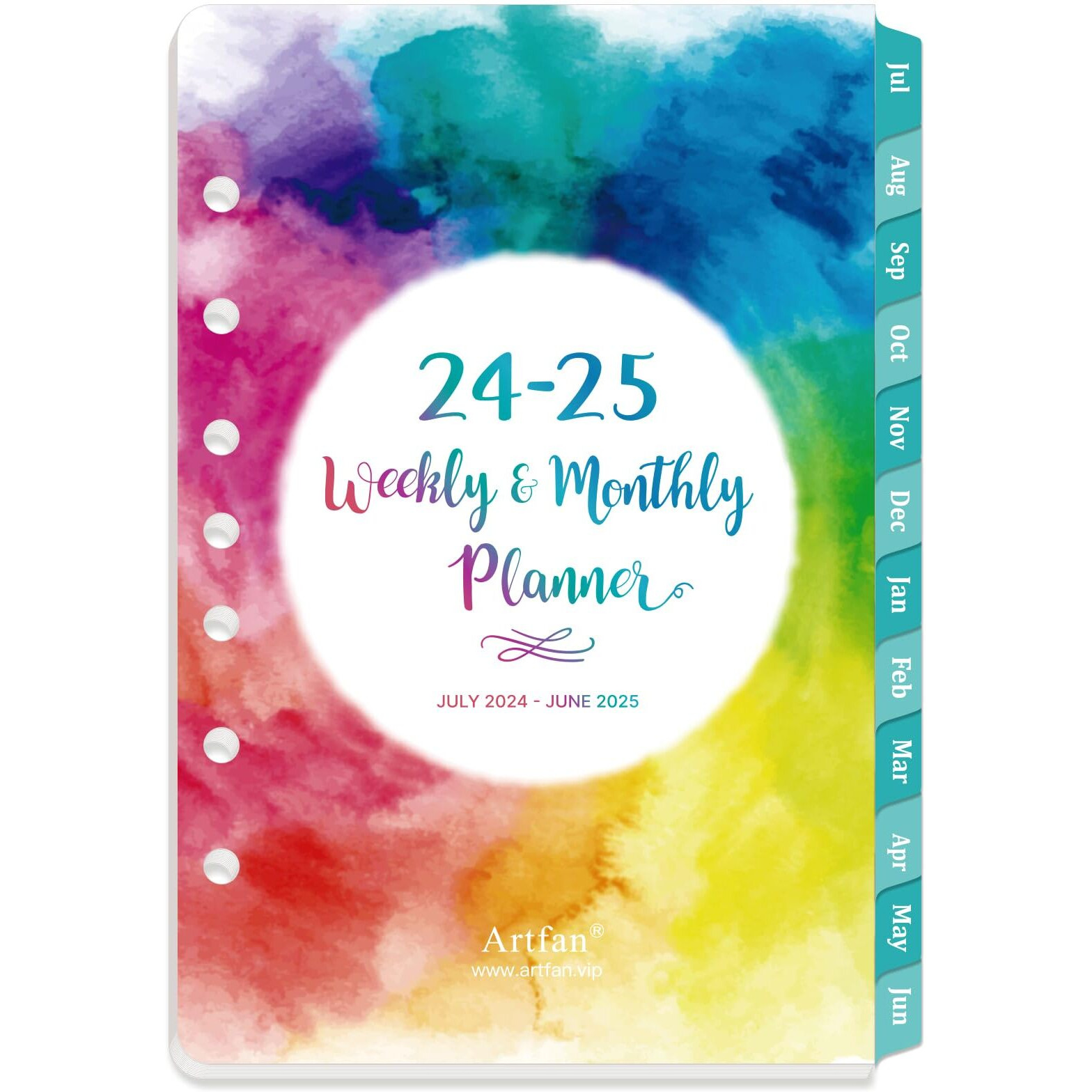 2024-2025 Planner Refills - Planner Refills 2024-2025 From Jul 2024 - Jun 2025, 5.5 X 8.5 Inch, 7 Holes, 2024-2025 Weekly & Monthly Planner Refills