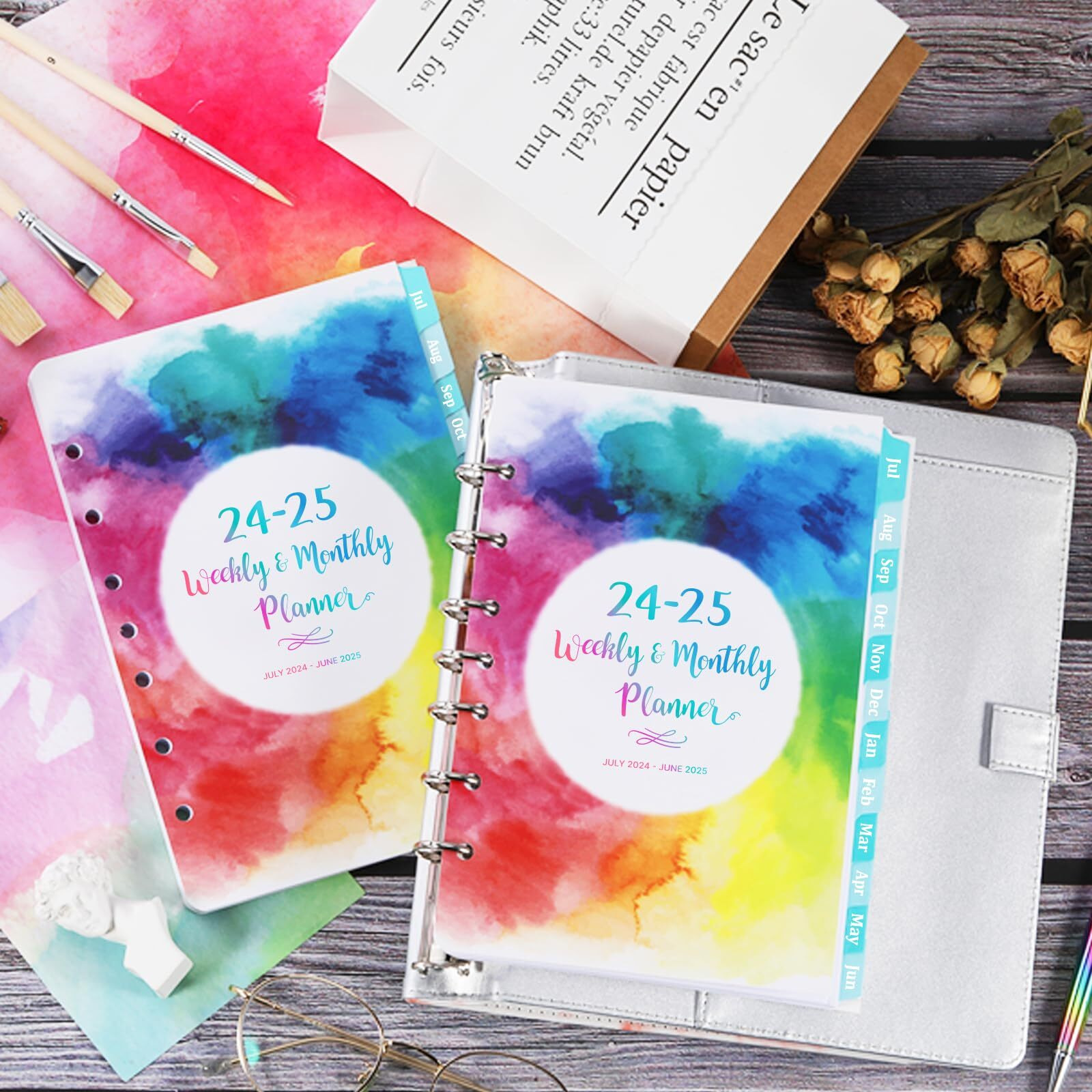 2024-2025 Planner Refills - Planner Refills 2024-2025 From Jul 2024 - Jun 2025, 5.5 X 8.5 Inch, 7 Holes, 2024-2025 Weekly & Monthly Planner Refills