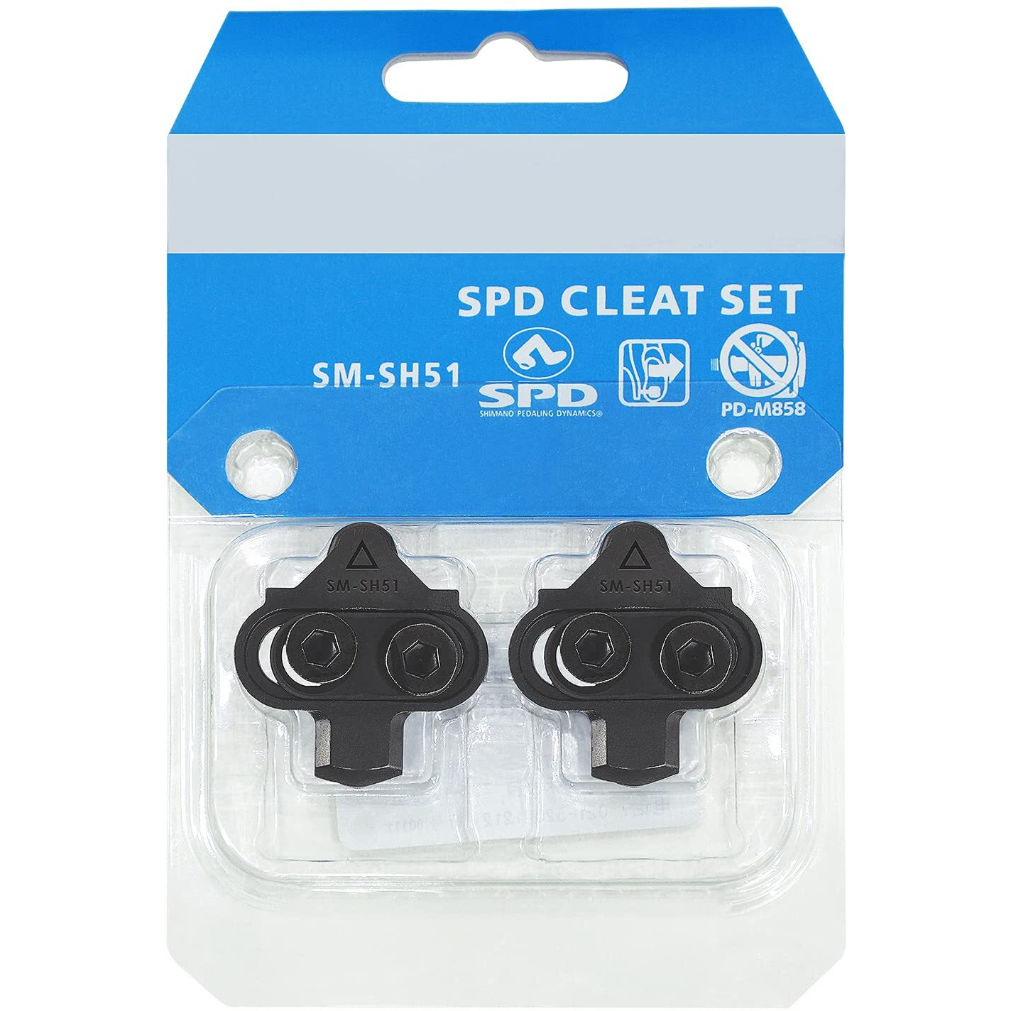 Naacoo Bike Cleats Compatible With Shimano Spd Sm-Sh51 - Spin Peloton Indoor Cycling Clips & Mountain Mtb Bicycle Cleat Set -4 Degree Float (Sh51 A)