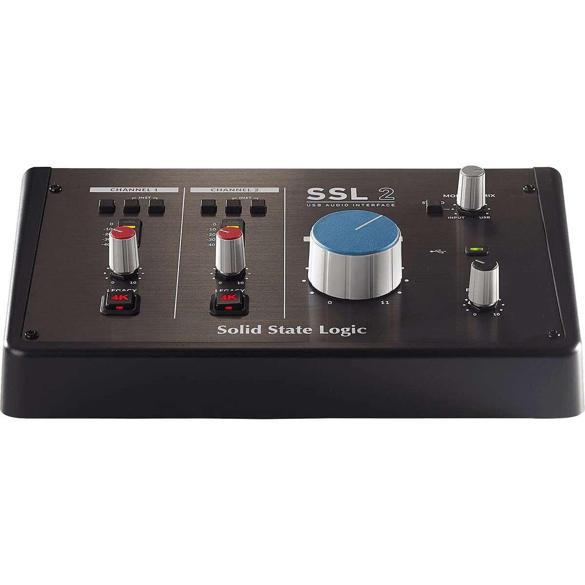 Solid State Logic Ssl 2 Usb Audio Interface - 24 Bit/192 Khz, 2-In 2-Out, With Ssl Legacy 4K Analogue Enhancement And Included Ssl Software Production Pack