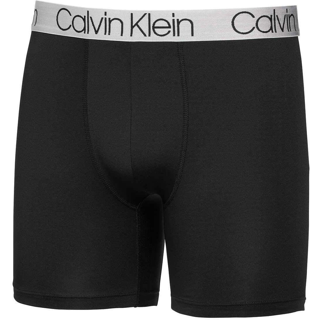 Calvin Klein Mens 3 Pack Chromatic Microfiber Boxer Briefs (Black/Grey/Black, Medium)