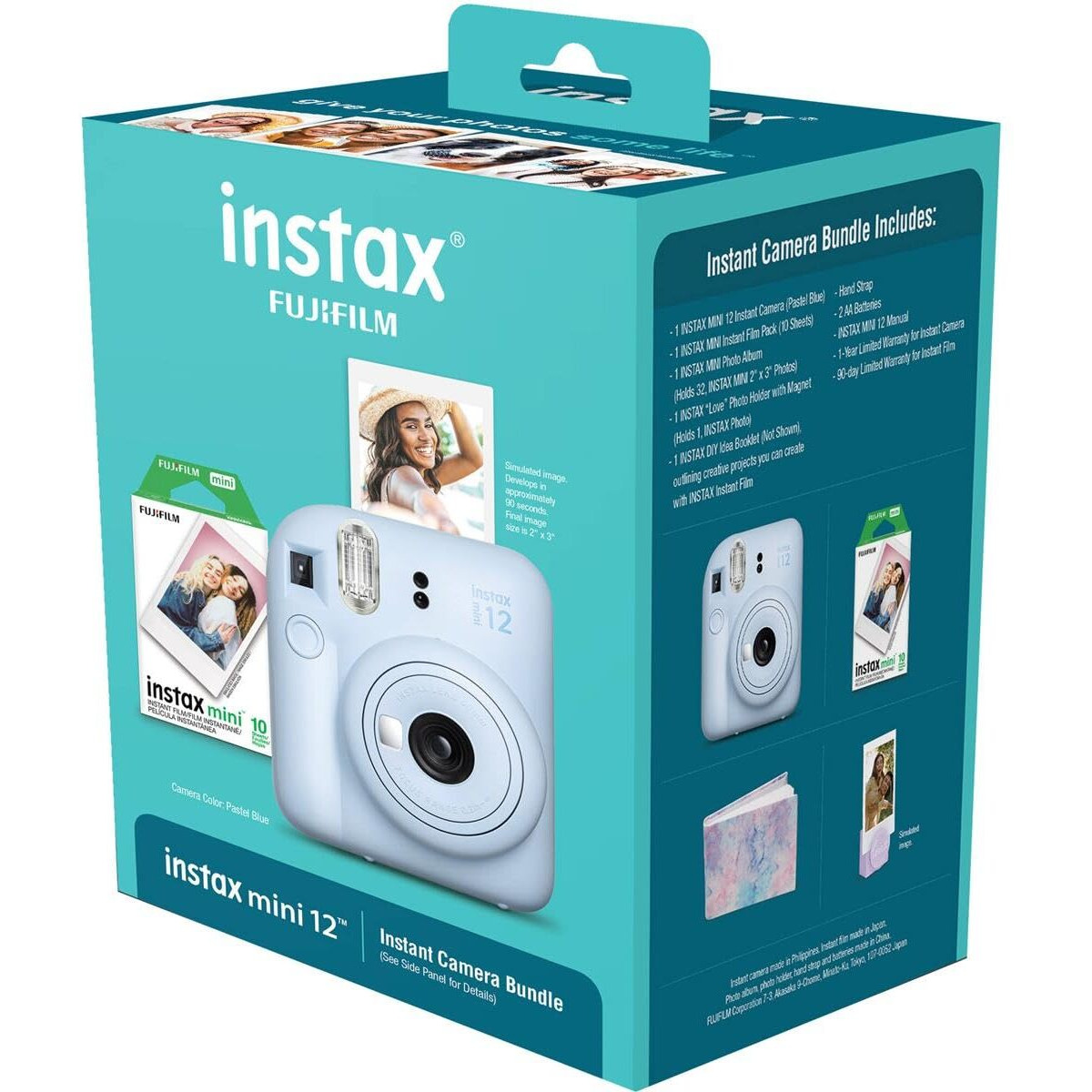 Fujifilm Instax Mini 12 Blue Holiday Bundle 2023