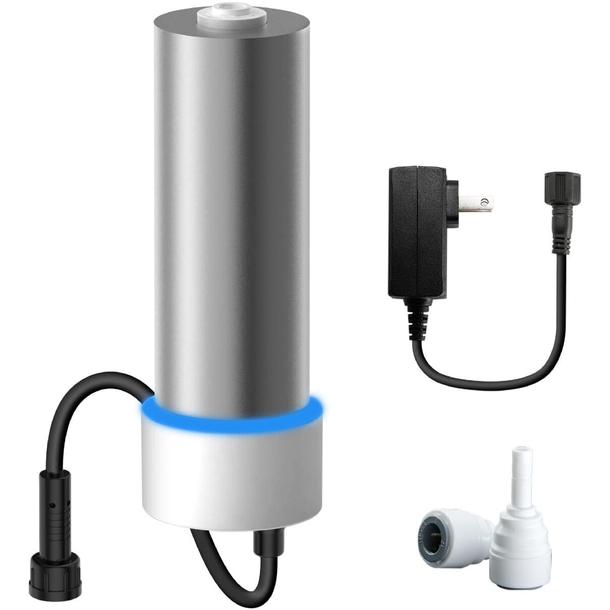Waterdrop Led Uv Ultraviolt Water Filter For Under Sink Water Filter System And Reverse Osmosis System, Reduce Up To 99.9% Of BatRia, Mercury-Free, Fcc Certified, Stainless Steel, 50 Year Life Tim