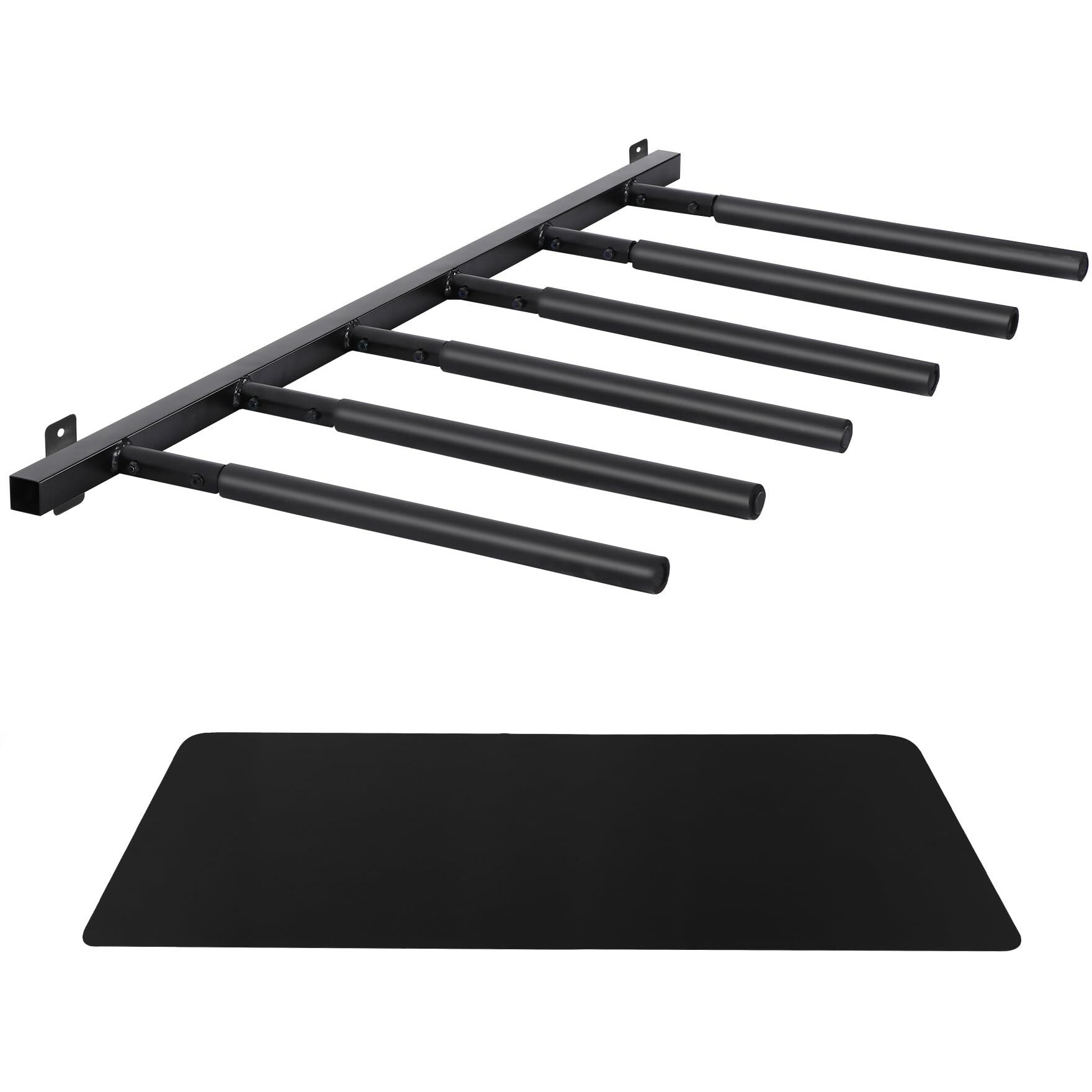 Neorexon Surfboard Rack Wall Mount 6 Arms, Surfboard Rack For Wall With Rubber Mat, Vertical Paddle Board Storage Holds 6 Boards Storage Mount System At Home And Garage