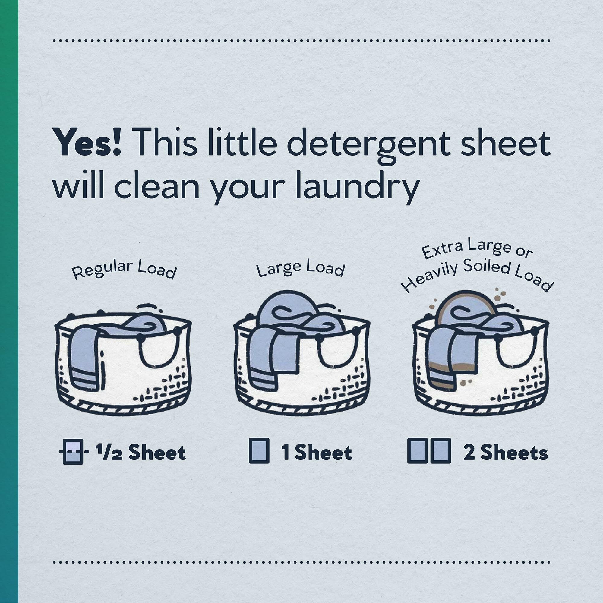 Earth Breeze Laundry Detergent Sheets - 30 Detergent Sheets - 60 Loads - Concentrated Liquidless Laundry Soap - No Plastic Jug - Fragrance-Free