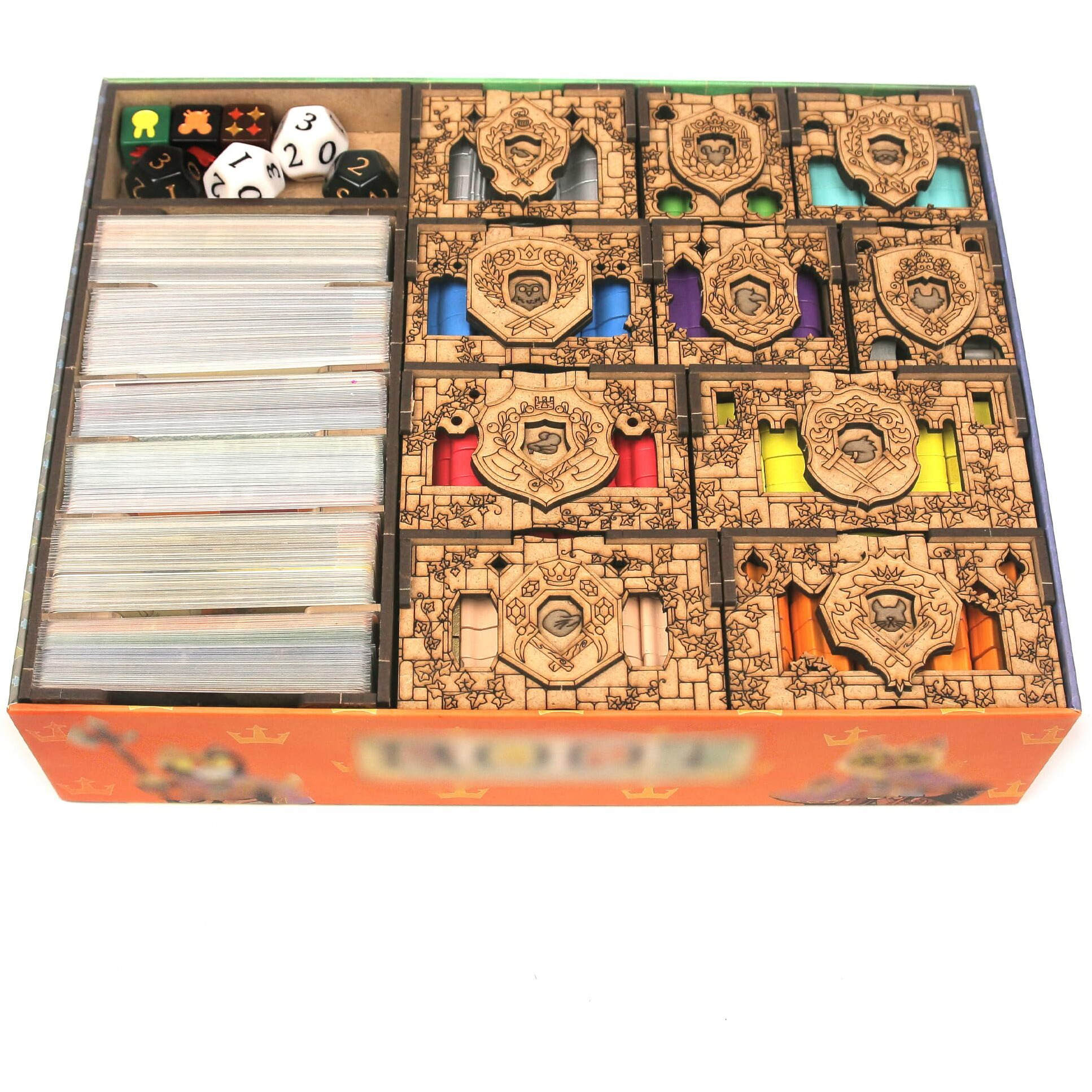 Towerrex Board Game Organizer For Root Board Game Box, Root Expansions, Root Underworld Expansion, Root Riverfolk Expansion, Root Marauder Expansion, Root Clockwork Expansion, Root Tokens And Cards