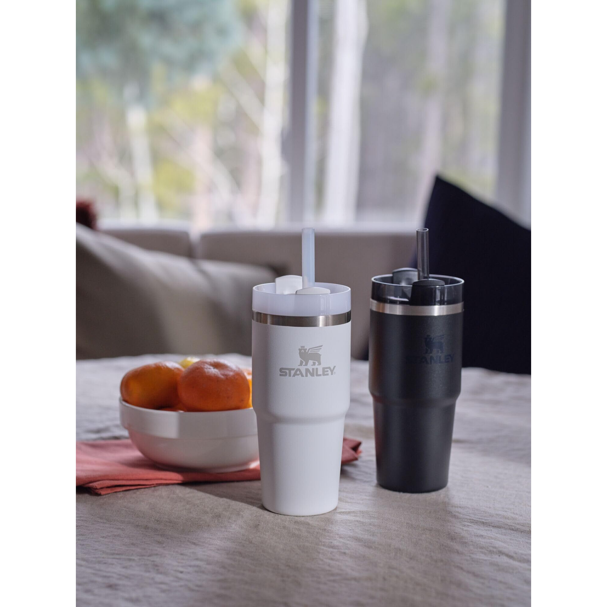 Stanley Quencher H2.0 Flowstate Stainless Steel Vacuum Insulated Tumbler With Lid And Straw For Water, Iced Tea Or Coffee, Smoothie And More, Ash, 14Oz